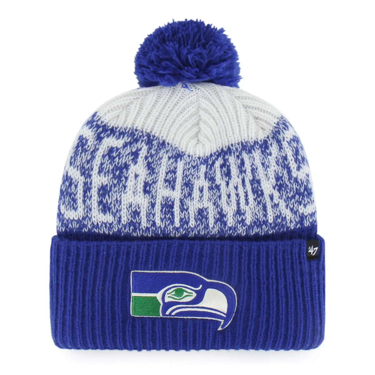 Seattle Seahawks Historic Bone Chill '47 Cuff Knit