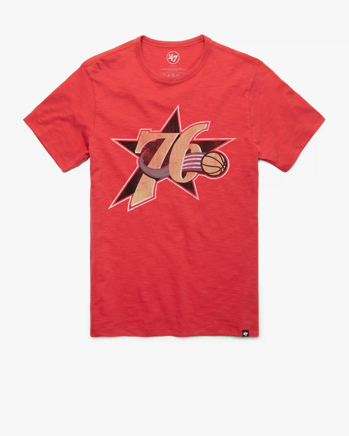 PHILADELPHIA 76ERS HARDWOOD CLASSICS GRIT '47 SCRUM TEE