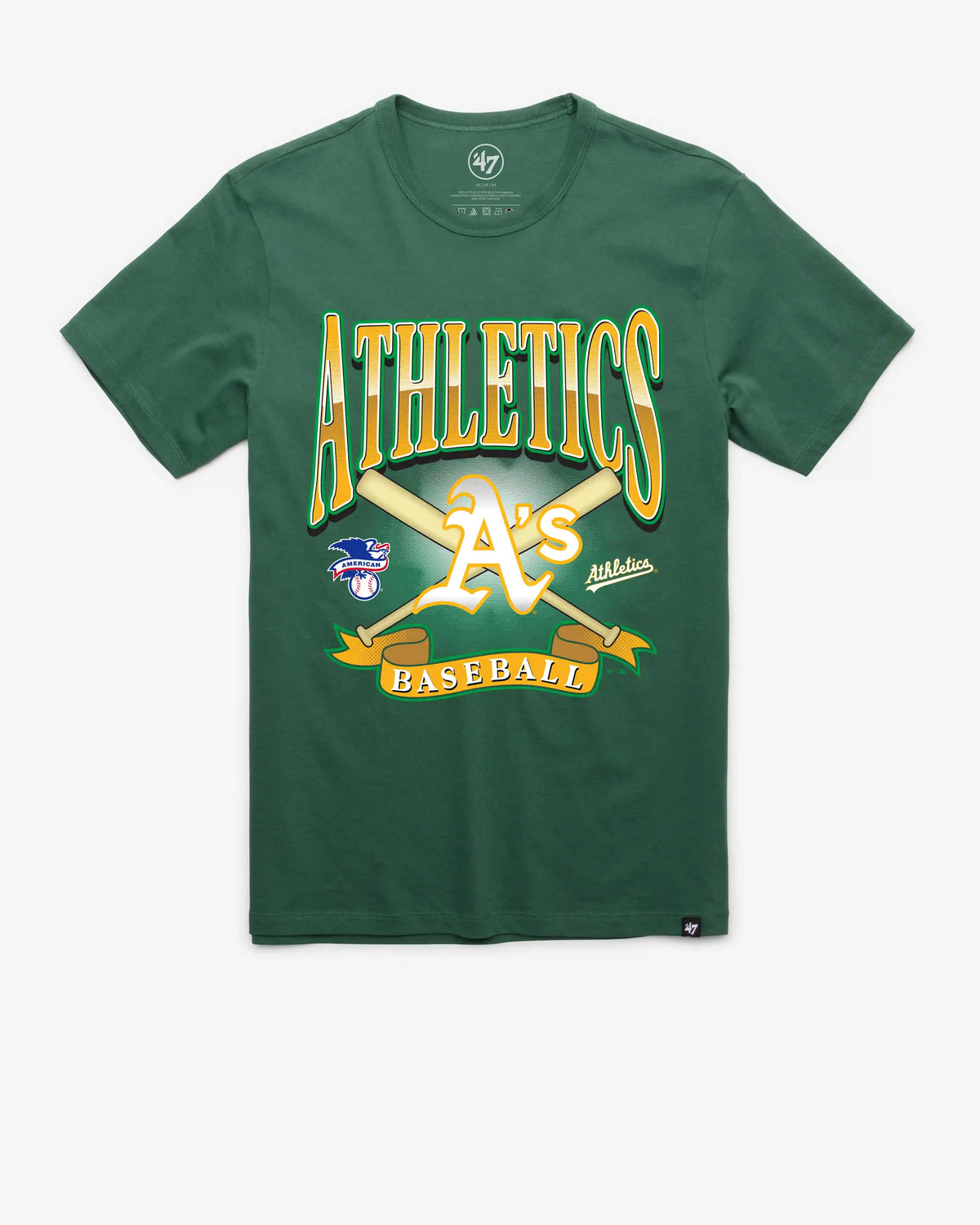 ATHLETICS BASEBALL CHROMETOWN '47 FRANKLIN TEE