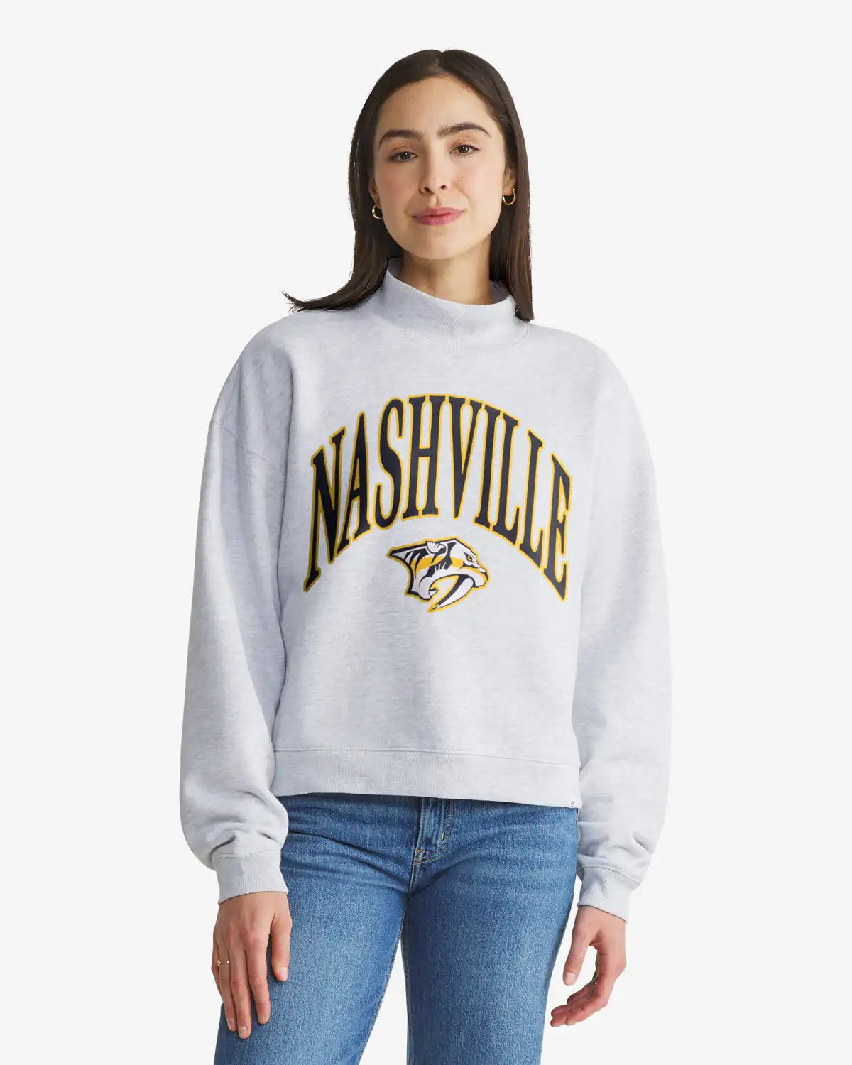 NASHVILLE PREDATORS VANTAGE '47 WOMEN'S MOCK NECK PULLOVER