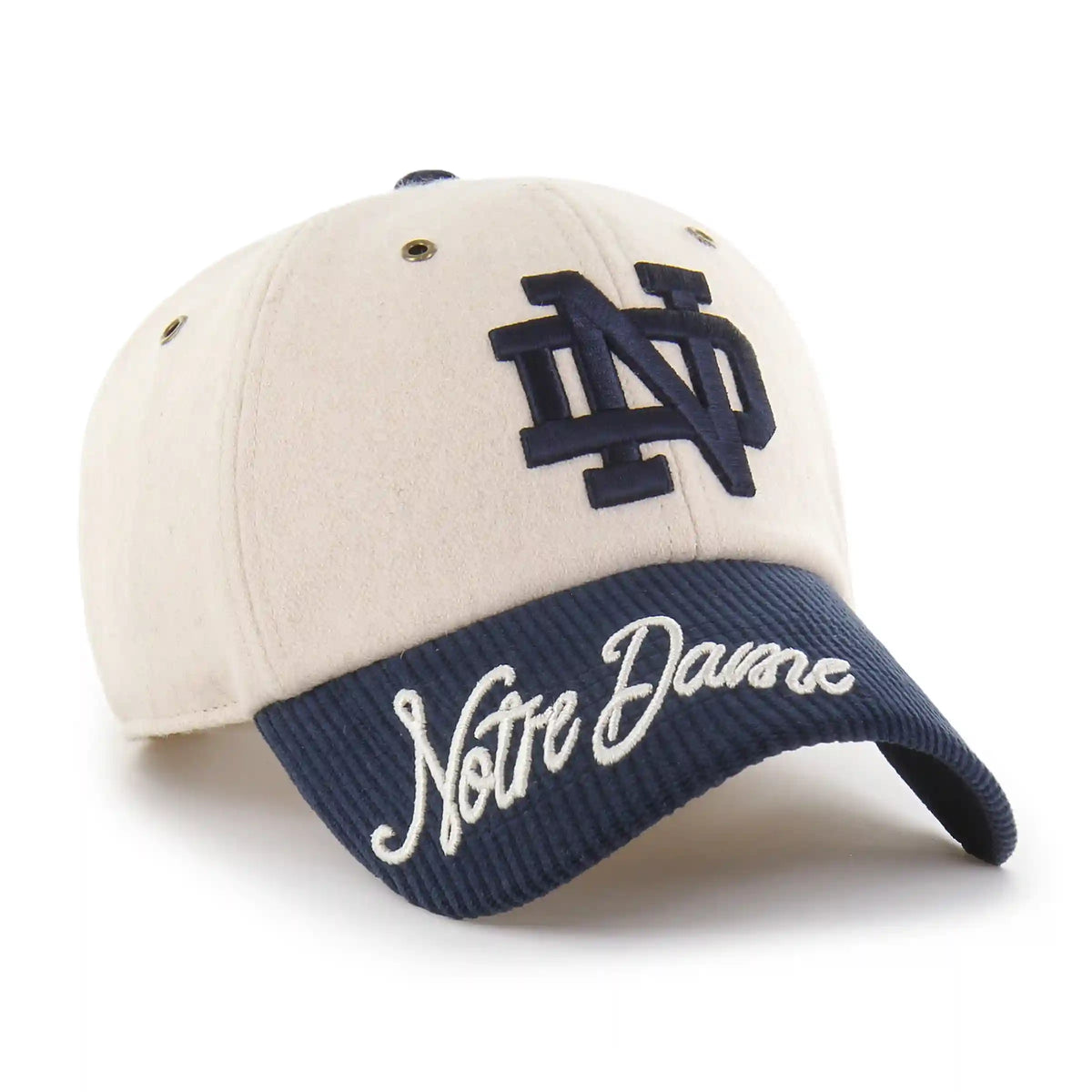 Notre Dame Fightin Irish Rope Script Two Tone '47 WOMEN'S Clean Up