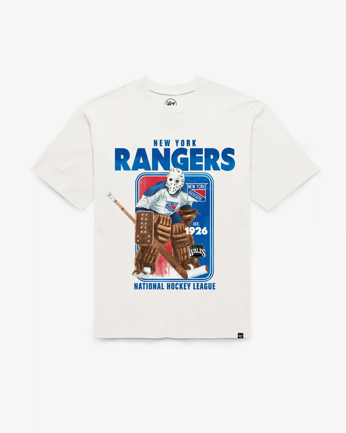 NEW YORK RANGERS VINTAGE PLAYBRUSH '47 FOUNDATION TEE