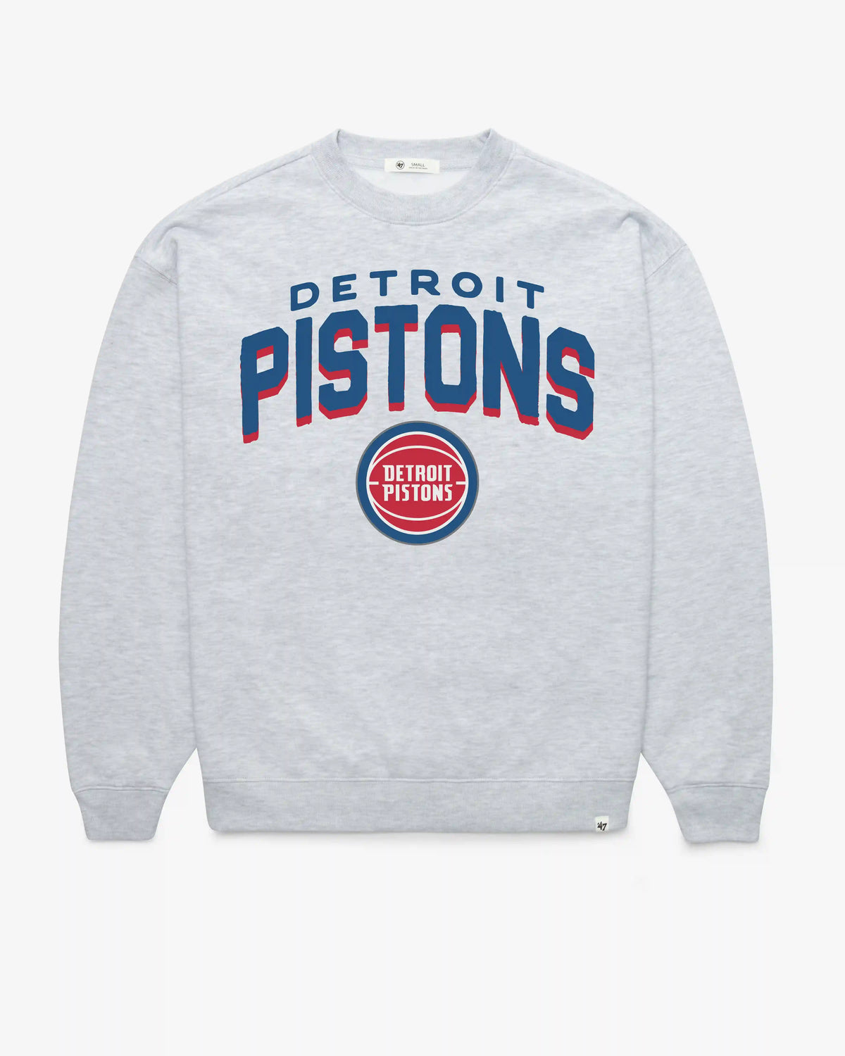 DETROIT PISTONS CAMPUS ARCH CLOUD '47 OVERSIZED CREW WOMENS