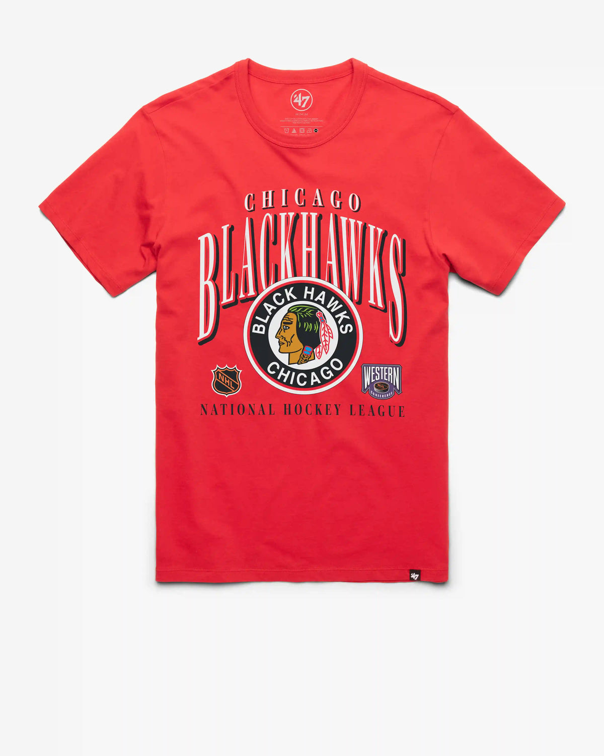 CHICAGO BLACKHAWKS VINTAGE CREASE '47 FRANKLIN TEE