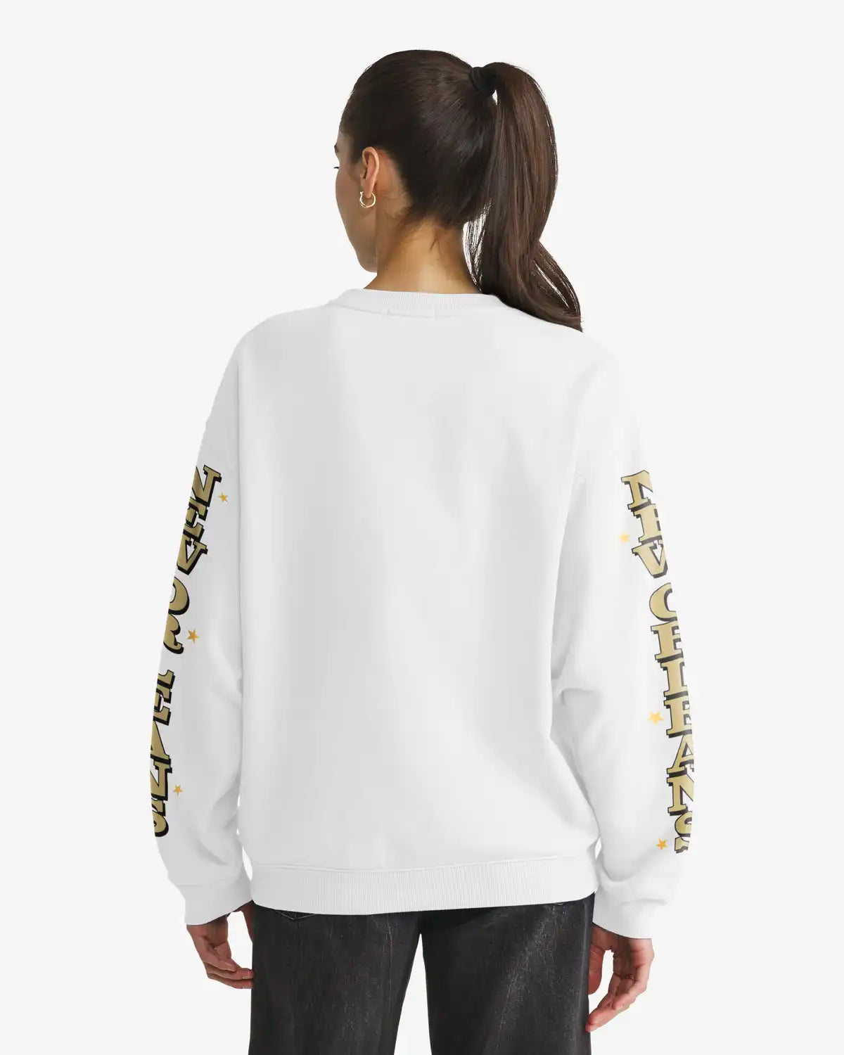 NEW ORLEANS SAINTS HISTORIC THUNDEROUS '47 WOMEN'S OVERSIZED CREW