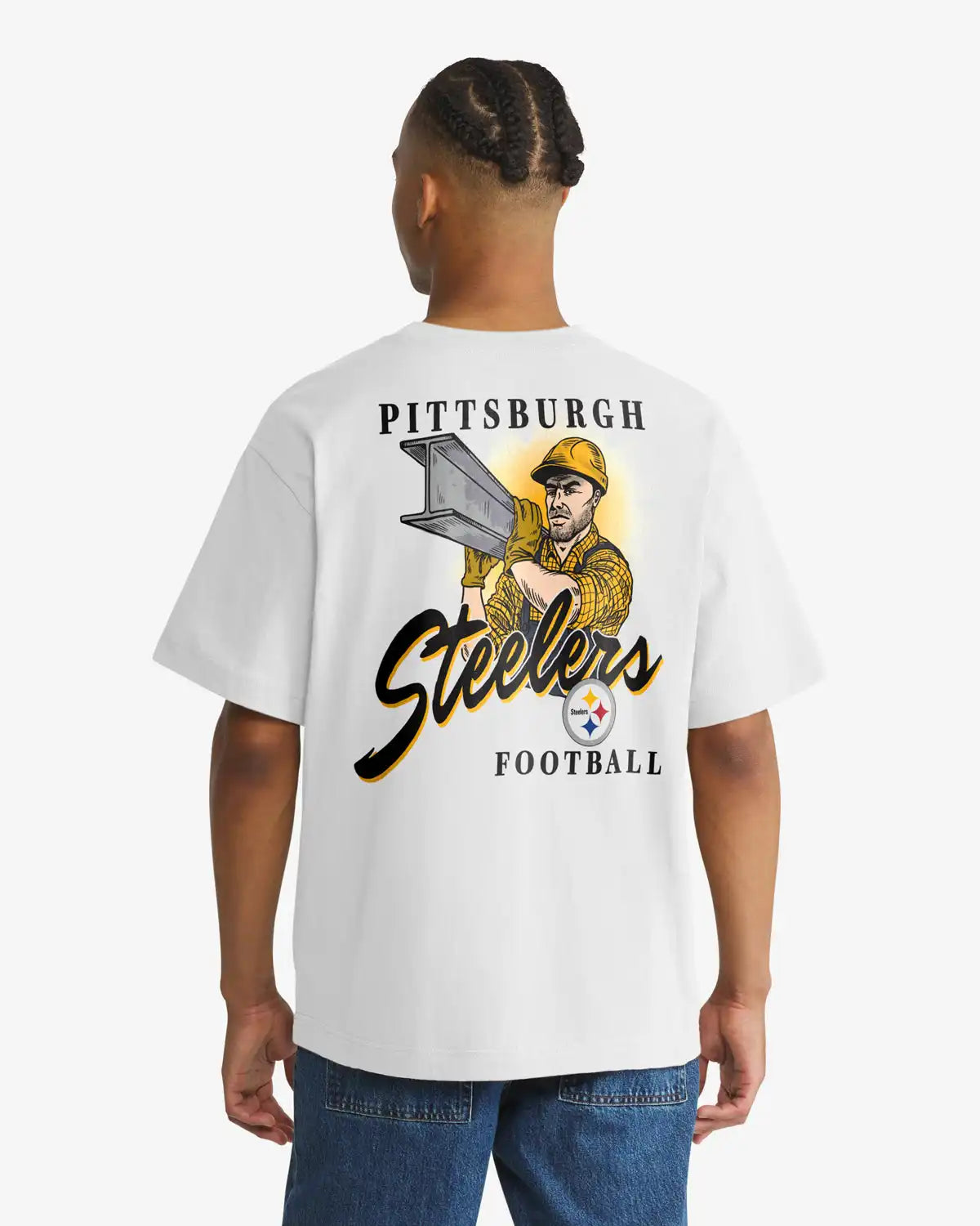 PITTSBURGH STEELERS BACKER SCRIPT ILLUSTRATED '47 FOUNDATION TEE