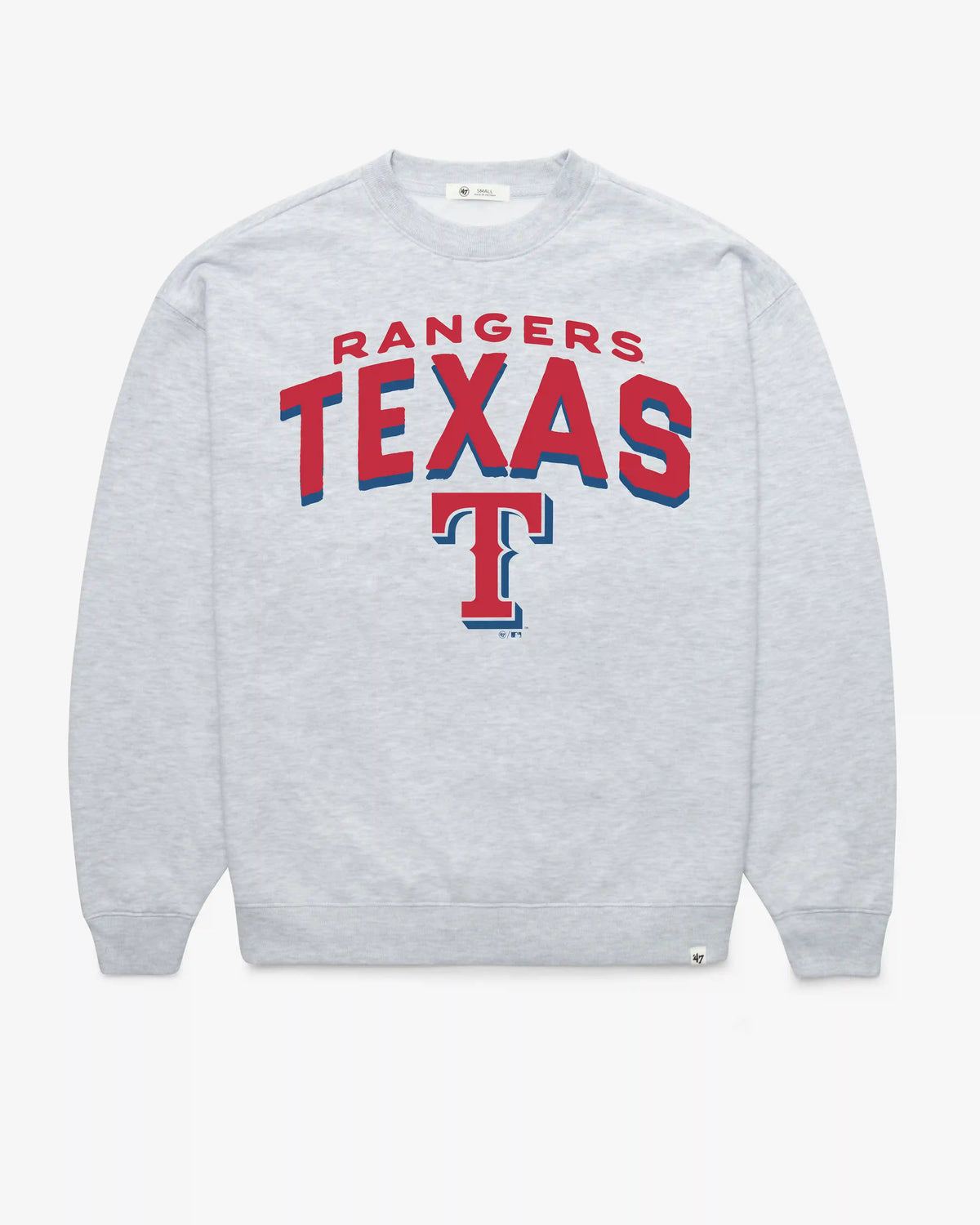 TEXAS RANGERS CAMPUS ARCH CLOUD '47 OVERSIZED CREW WOMENS