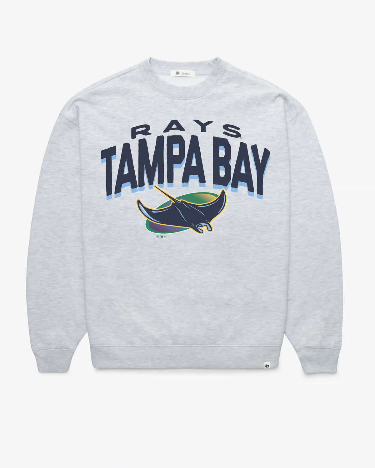TAMPA BAY RAYS CAMPUS ARCH CLOUD '47 OVERSIZED CREW WOMENS