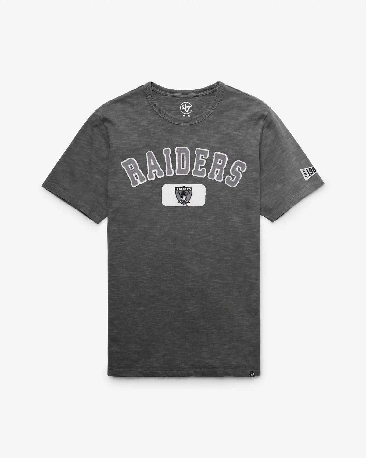 LAS VEGAS RAIDERS HISTORIC SEYMOORE WELL WORN '47 HEAVY SLUB TEE