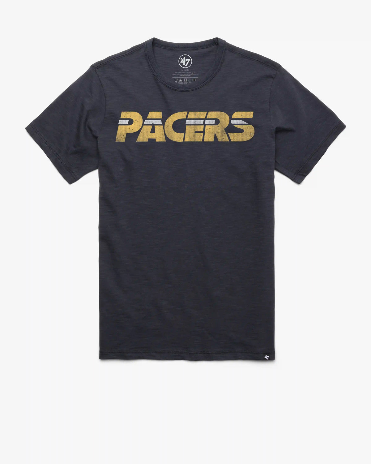 INDIANA PACERS HARDWOOD CLASSICS GRIT WORDMARK '47 SCRUM TEE