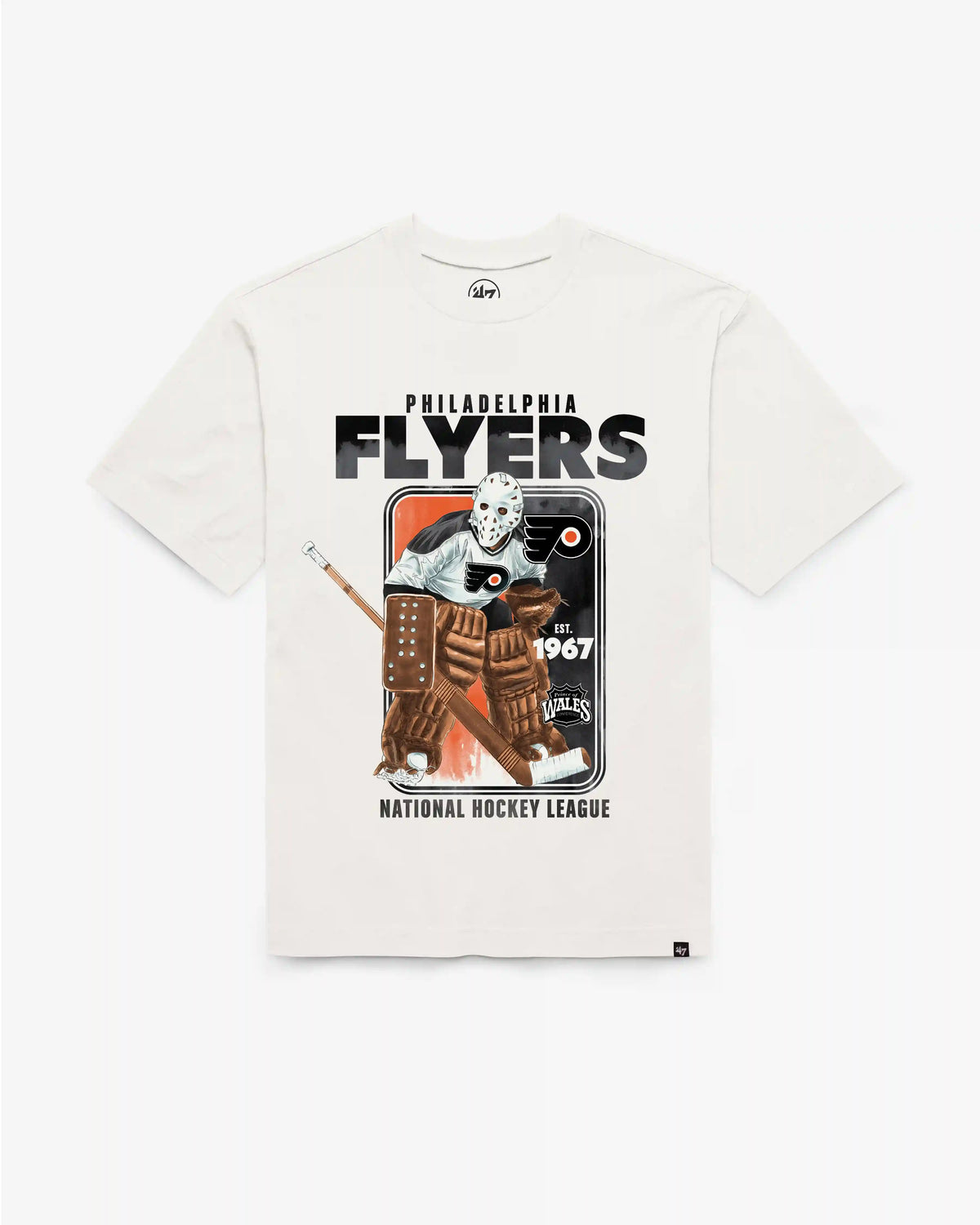 PHILADELPHIA FLYERS VINTAGE PLAYBRUSH '47 FOUNDATION TEE
