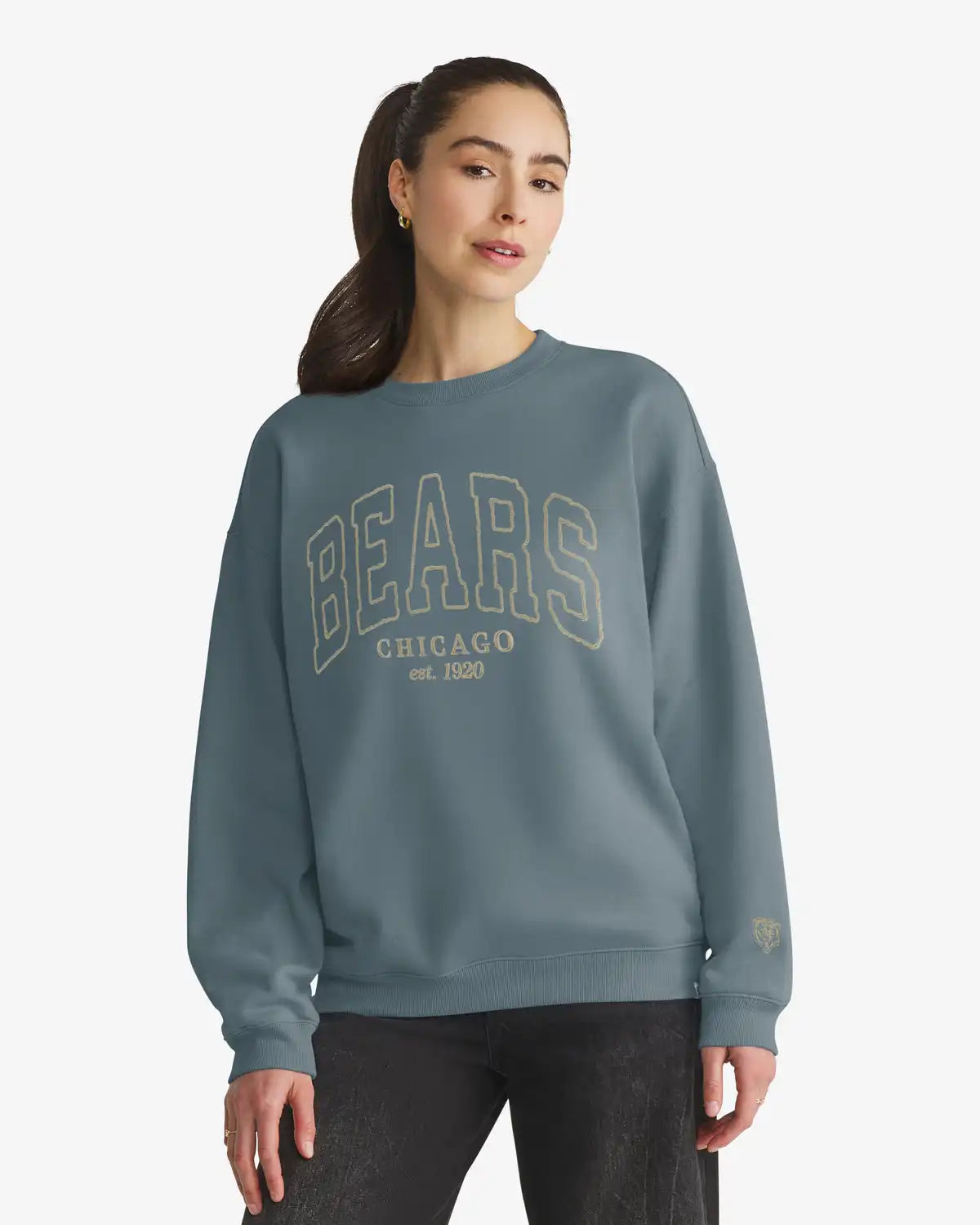 CHICAGO BEARS FORMA LUXE '47 WOMEN'S OVERSIZED CREW