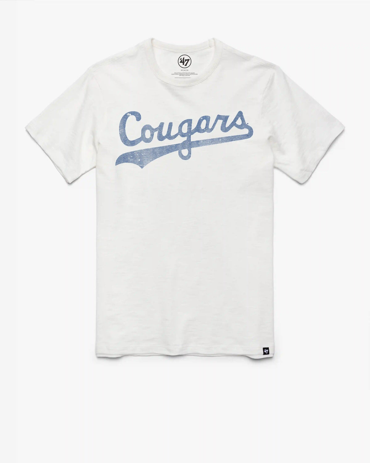 BRIGHAM YOUNG COUGARS VINTAGE GRIT WORDMARK '47 SCRUM TEE