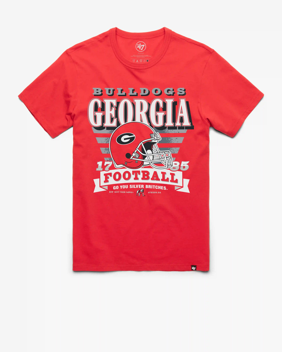 GEORGIA BULLDOGS STRIPE SPLASH '47 FRANKLIN TEE