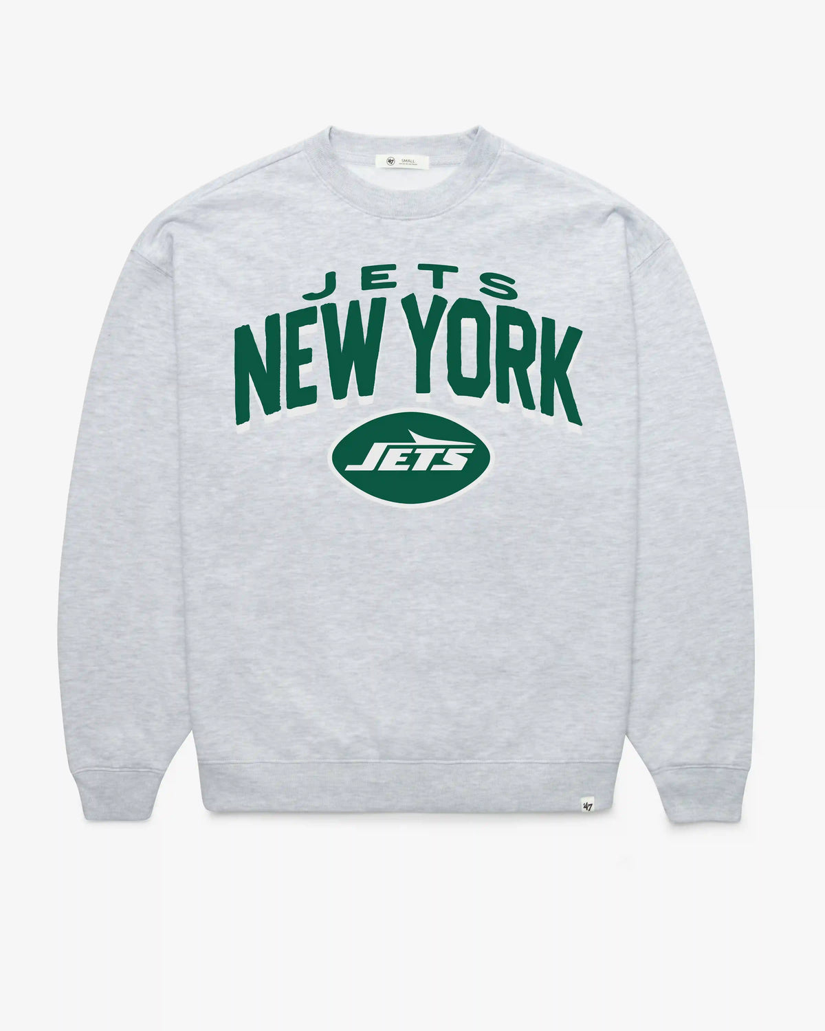 NEW YORK JETS CAMPUS ARCH CLOUD '47 OVERSIZED CREW WOMENS
