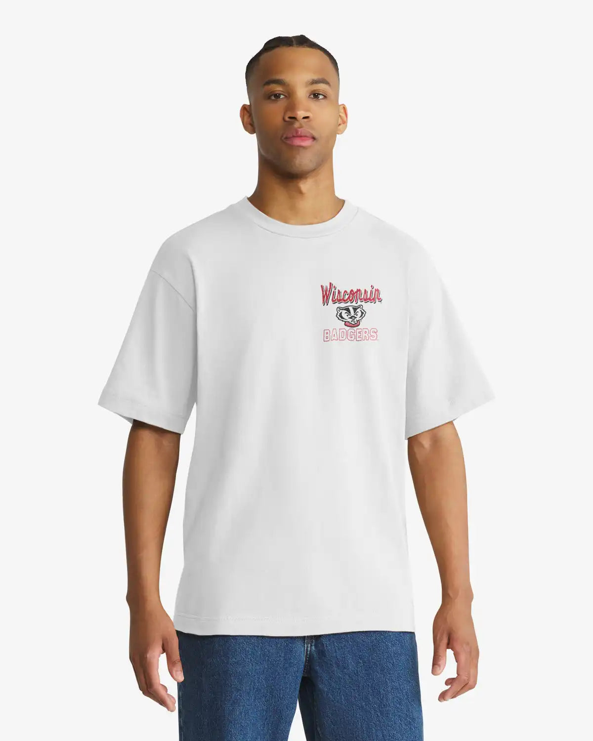 WISCONSIN BADGERS CAMPUS MASCOTS BACKER '47 FOUNDATION TEE