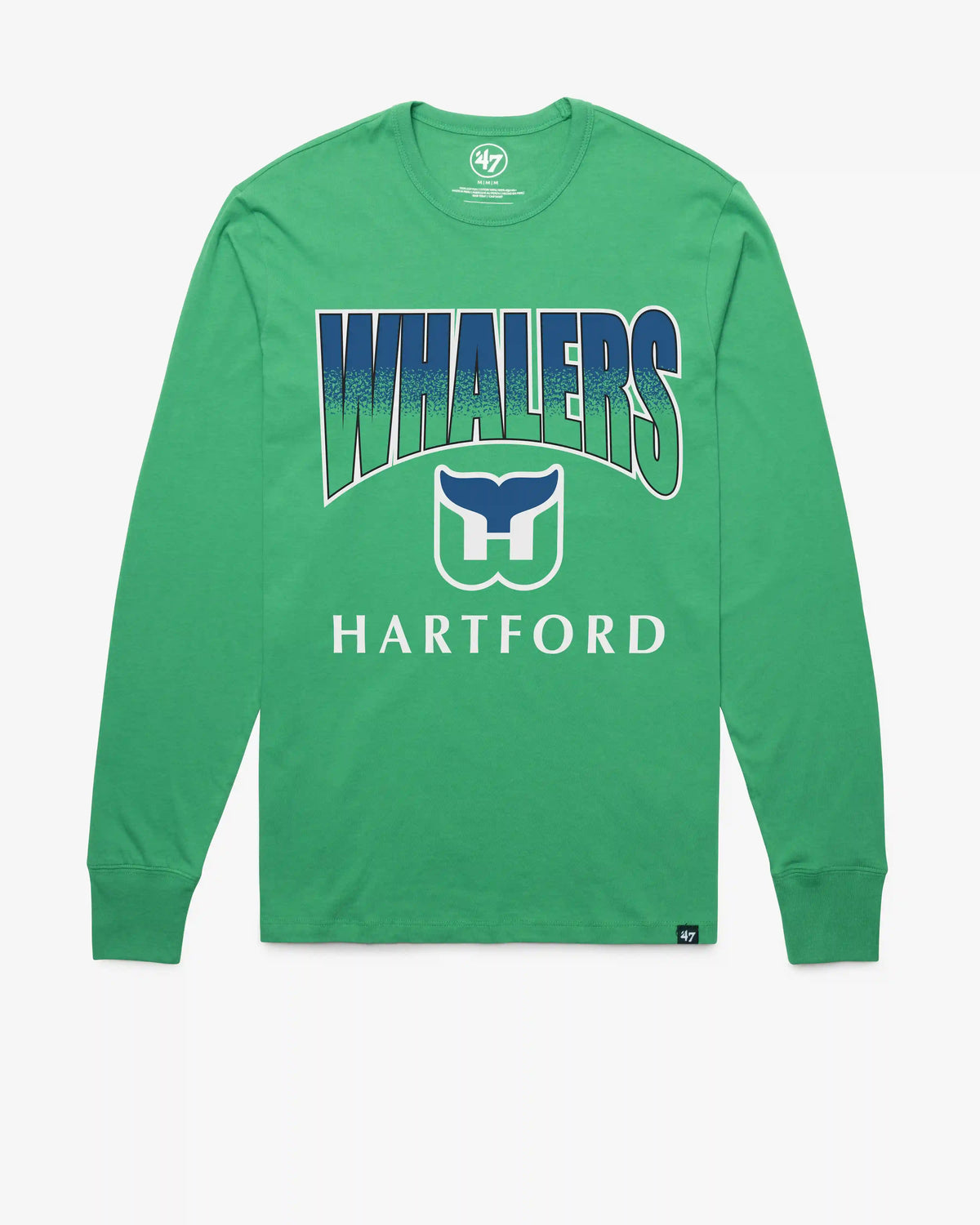 HARTFORD WHALERS VINTAGE SWEEP DOWN '47 FRANKLIN LONG SLEEVE TEE