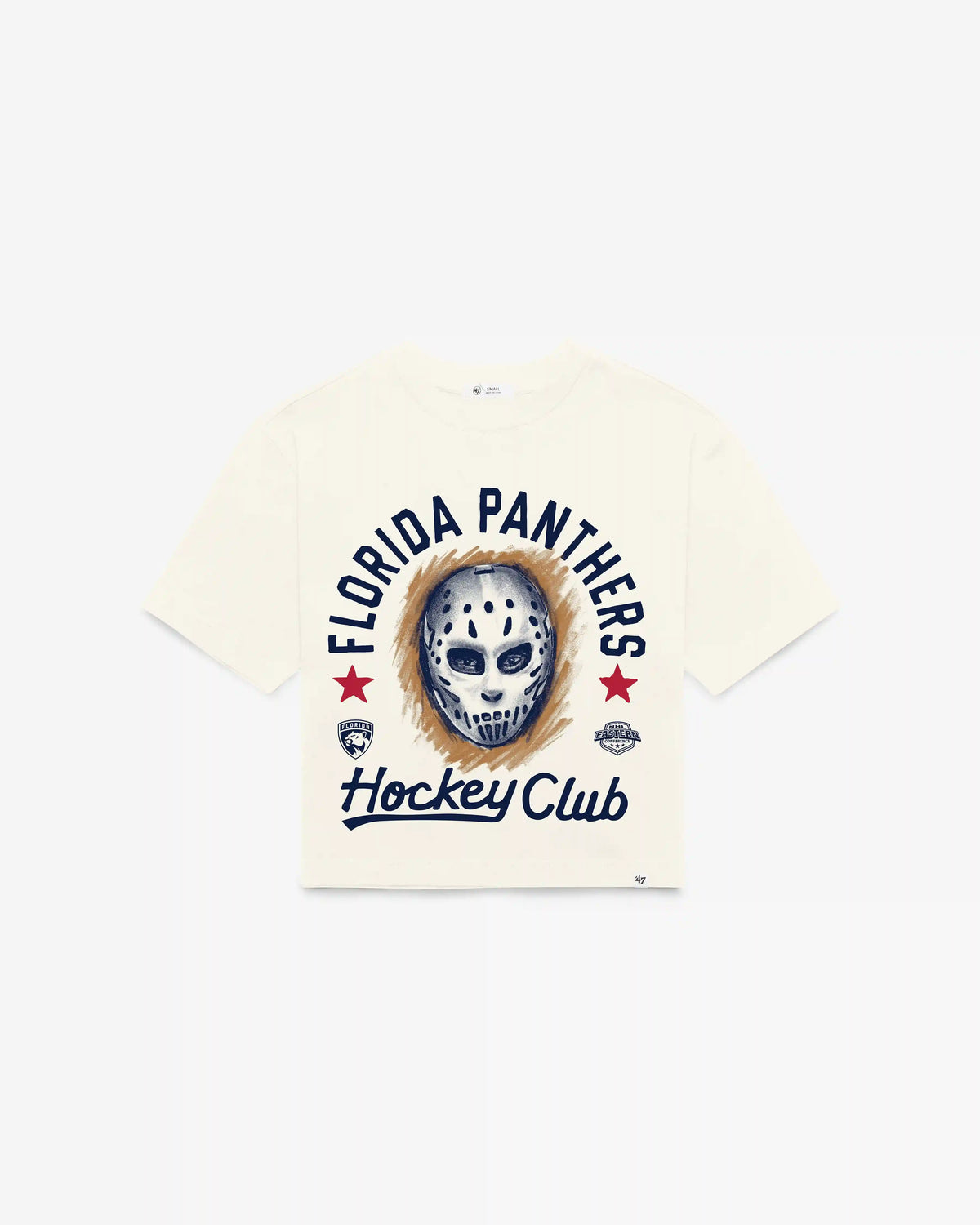 FLORIDA PANTHERS ARCH MASK '47 FOUNDATION CROP TEE WOMENS