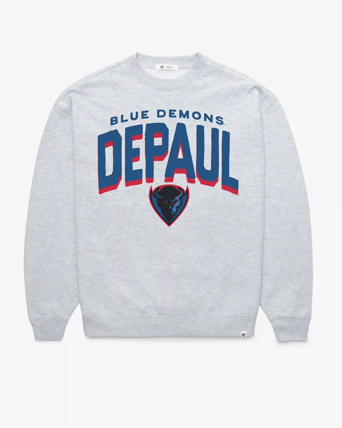 DEPAUL BLUE DEMONS CAMPUS ARCH '47 CLOUD OVERSIZED CREW WOMENS