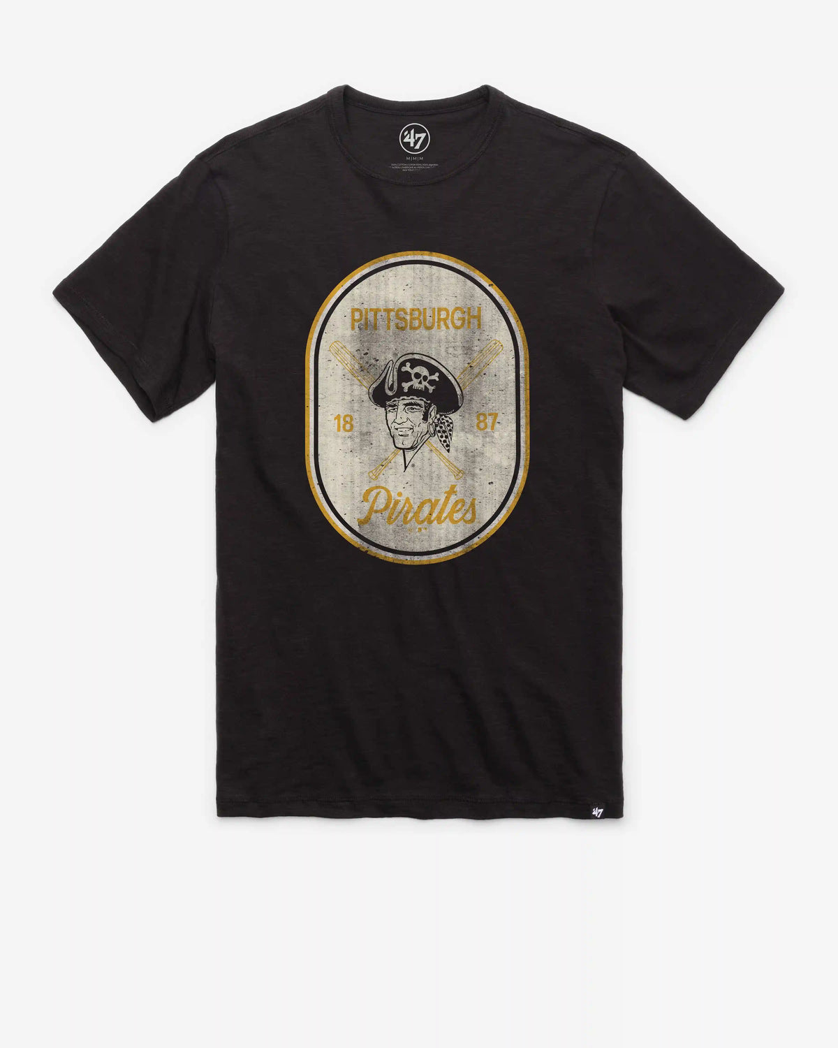 PITTSBURGH PIRATES COOPERSTOWN CROSS PATCH '47 SCRUM TEE