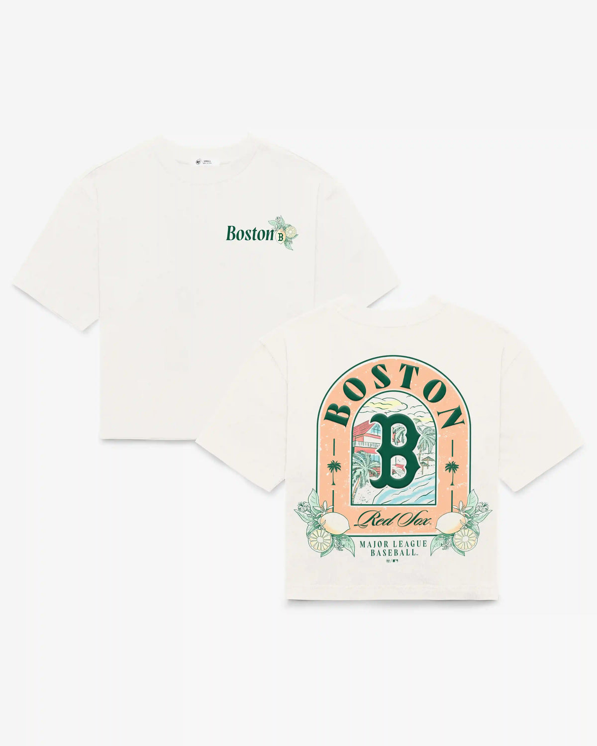 BOSTON RED SOX VACAY SCENES BACKER '47 REED CITY TEE WOMENS