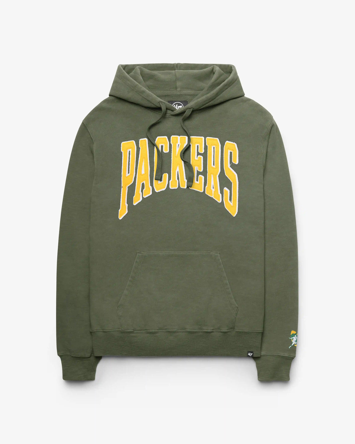 GREEN BAY PACKERS HISTORIC GROTON WELL WORN '47 FRENCH TERRY HOOD