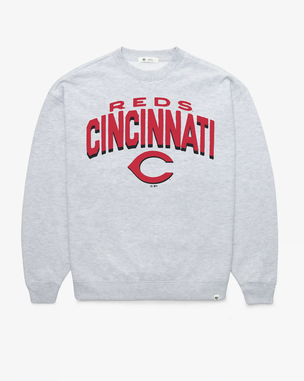 CINCINNATI REDS CAMPUS ARCH CLOUD '47 OVERSIZED CREW WOMENS