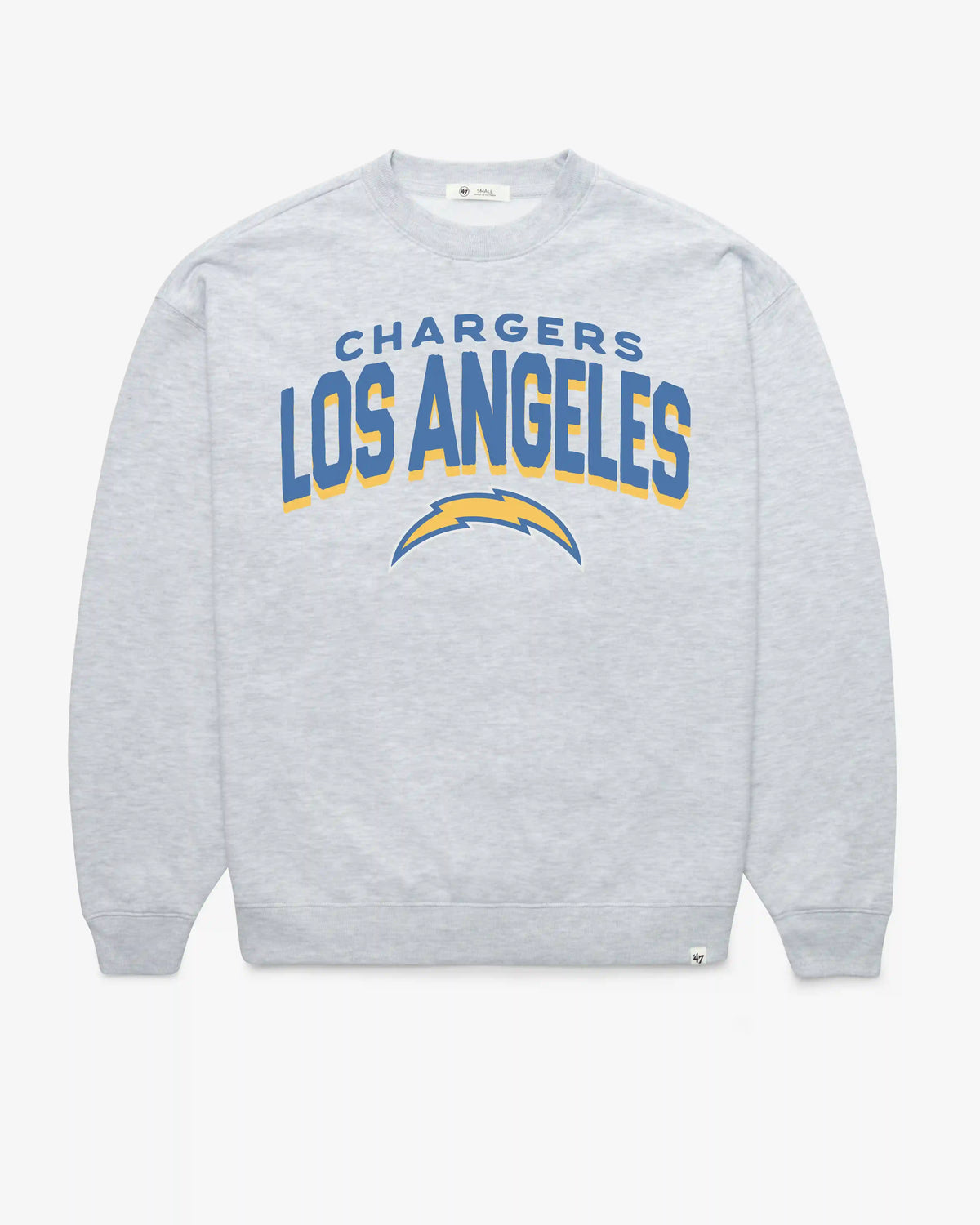 LOS ANGELES CHARGERS CAMPUS ARCH CLOUD '47 OVERSIZED CREW WOMENS