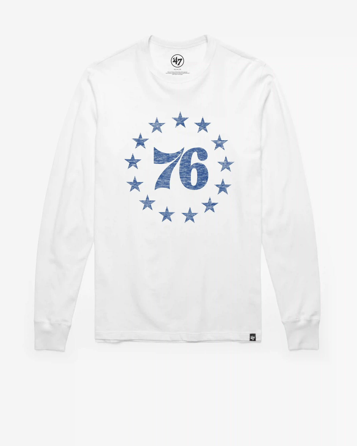 PHILADELPHIA 76ERS HARDWOOD CLASSICS PREMIER '47 FRANKLIN LONG SLEEVE TEE