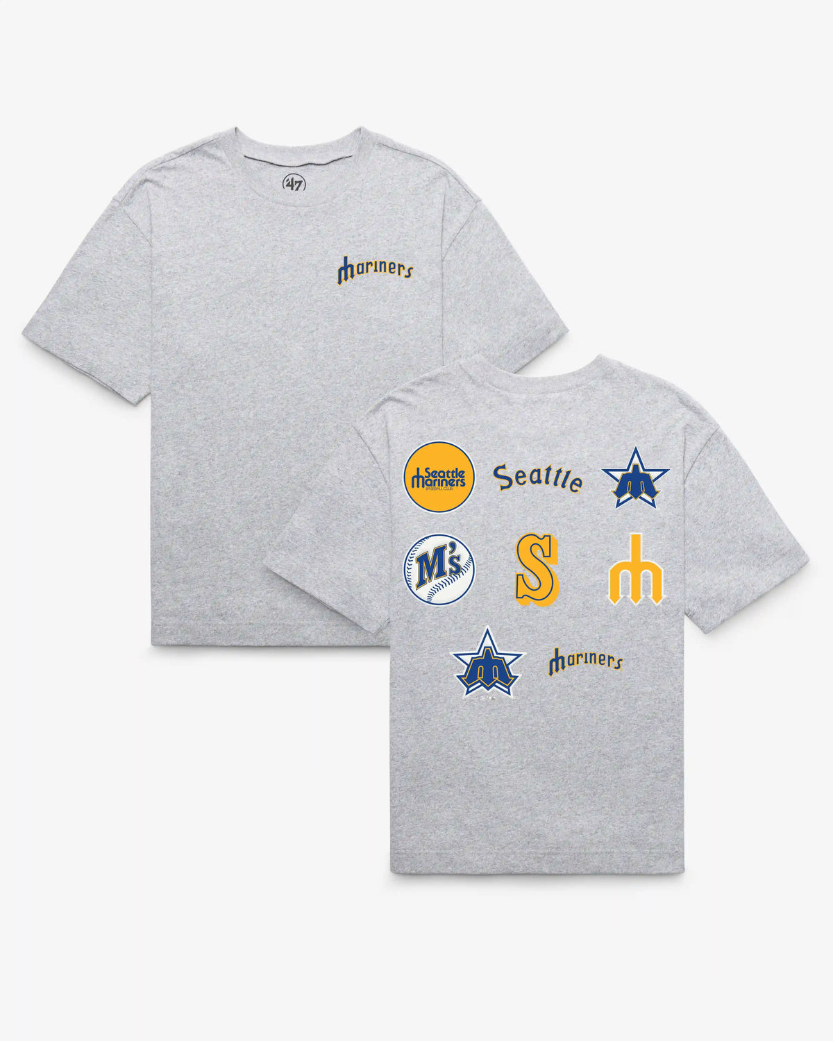 SEATTLE MARINERS COOPERSTOWN HISTORY LOCK '47 FOUNDATION TEE