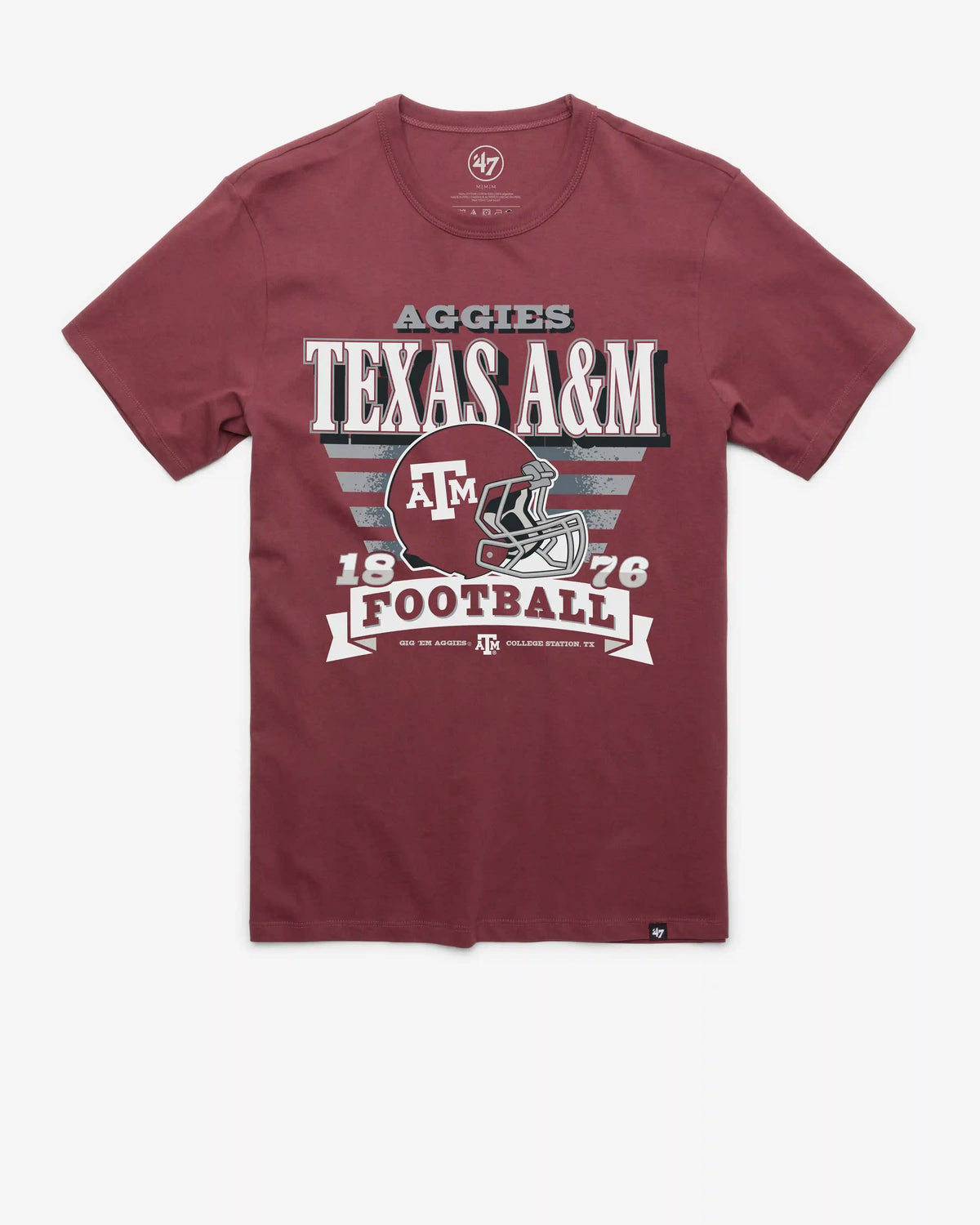 TEXAS A&M AGGIES STRIPE SPLASH '47 FRANKLIN TEE
