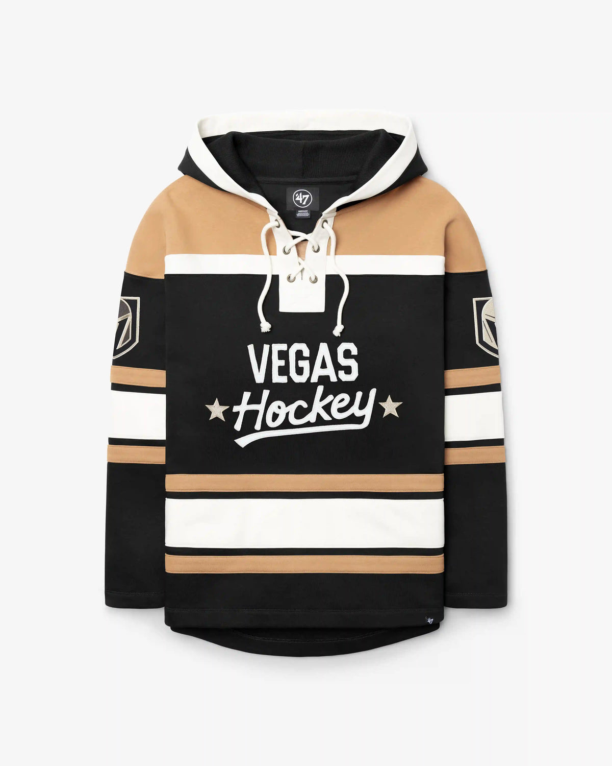 VEGAS GOLDEN KNIGHTS BLOCK SCRIPT SUPERIOR '47 LACER HOOD