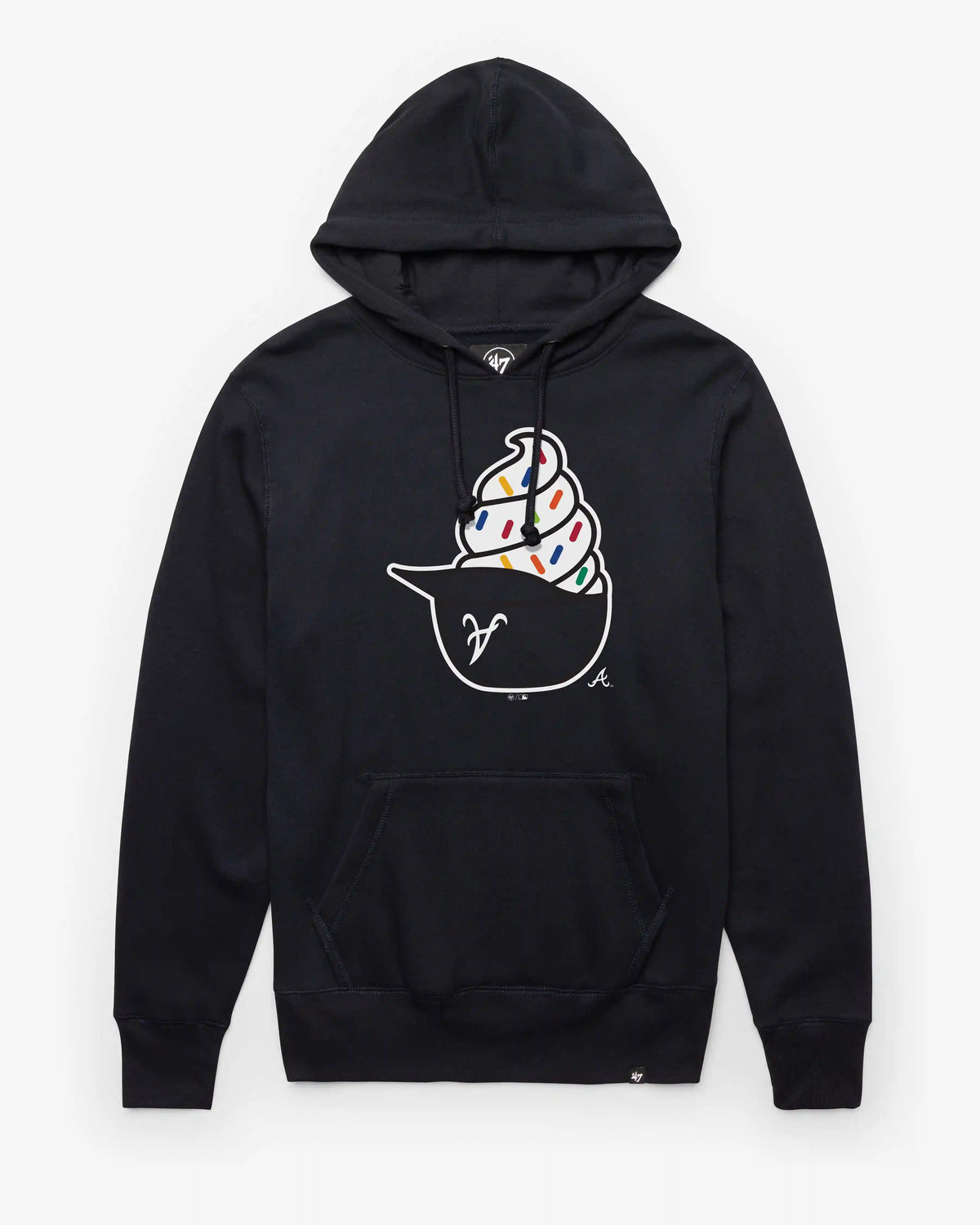 ATLANTA BRAVES ICE CREAM '47 HEADLINE HOOD