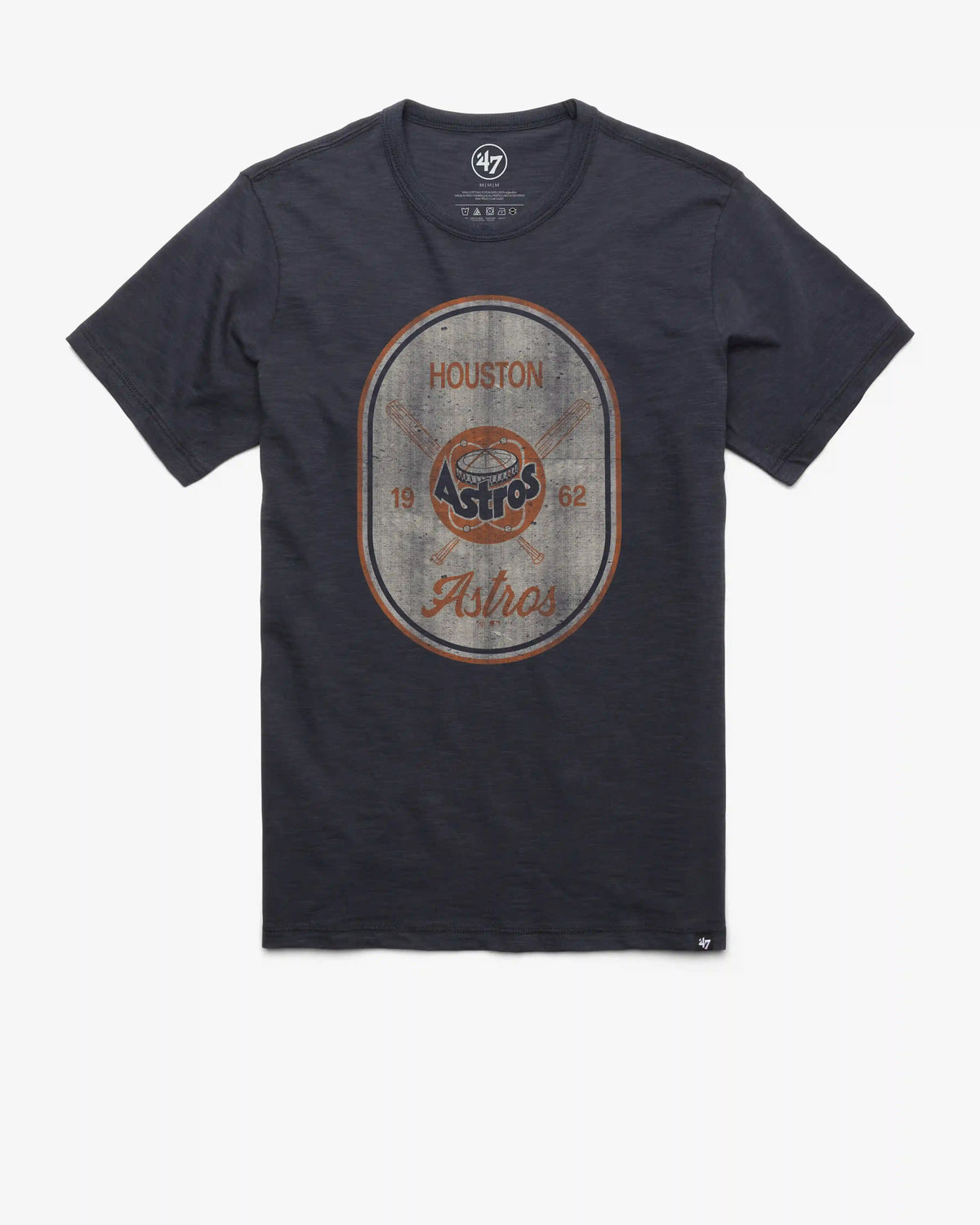 HOUSTON ASTROS COOPERSTOWN CROSS PATCH '47 SCRUM TEE