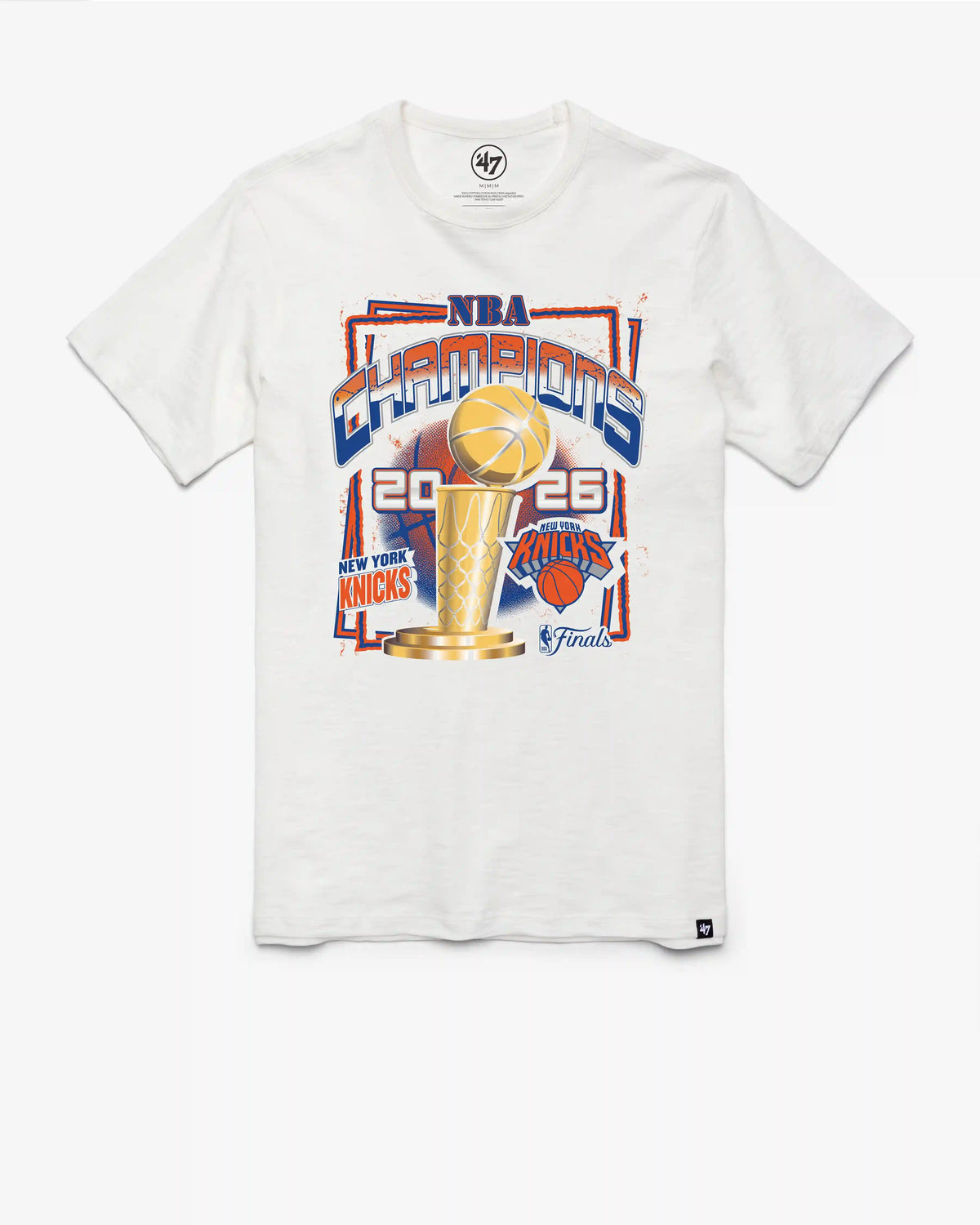 NEW YORK KNICKS 2026 NBA CHAMPIONS GRIT '47 SCRUM TEE