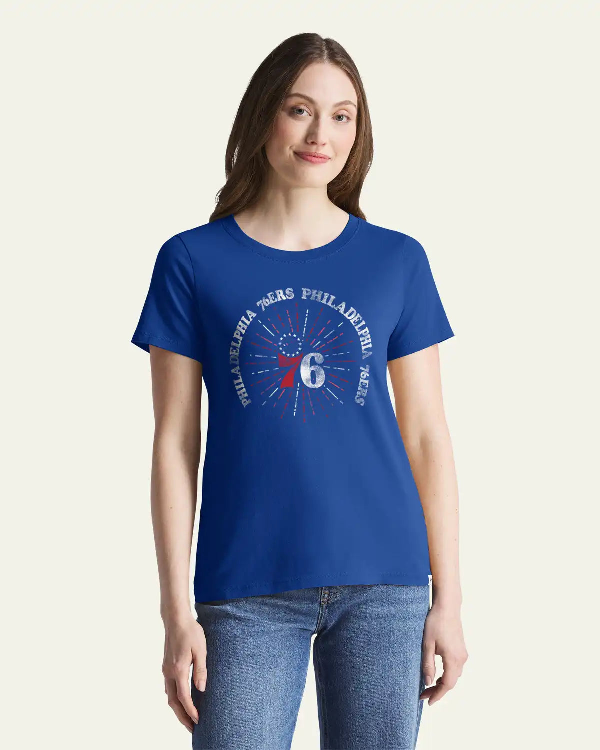 PHILADELPHIA 76ERS SHINE LINES '47 WOMEN'S EVERYDAY TEE