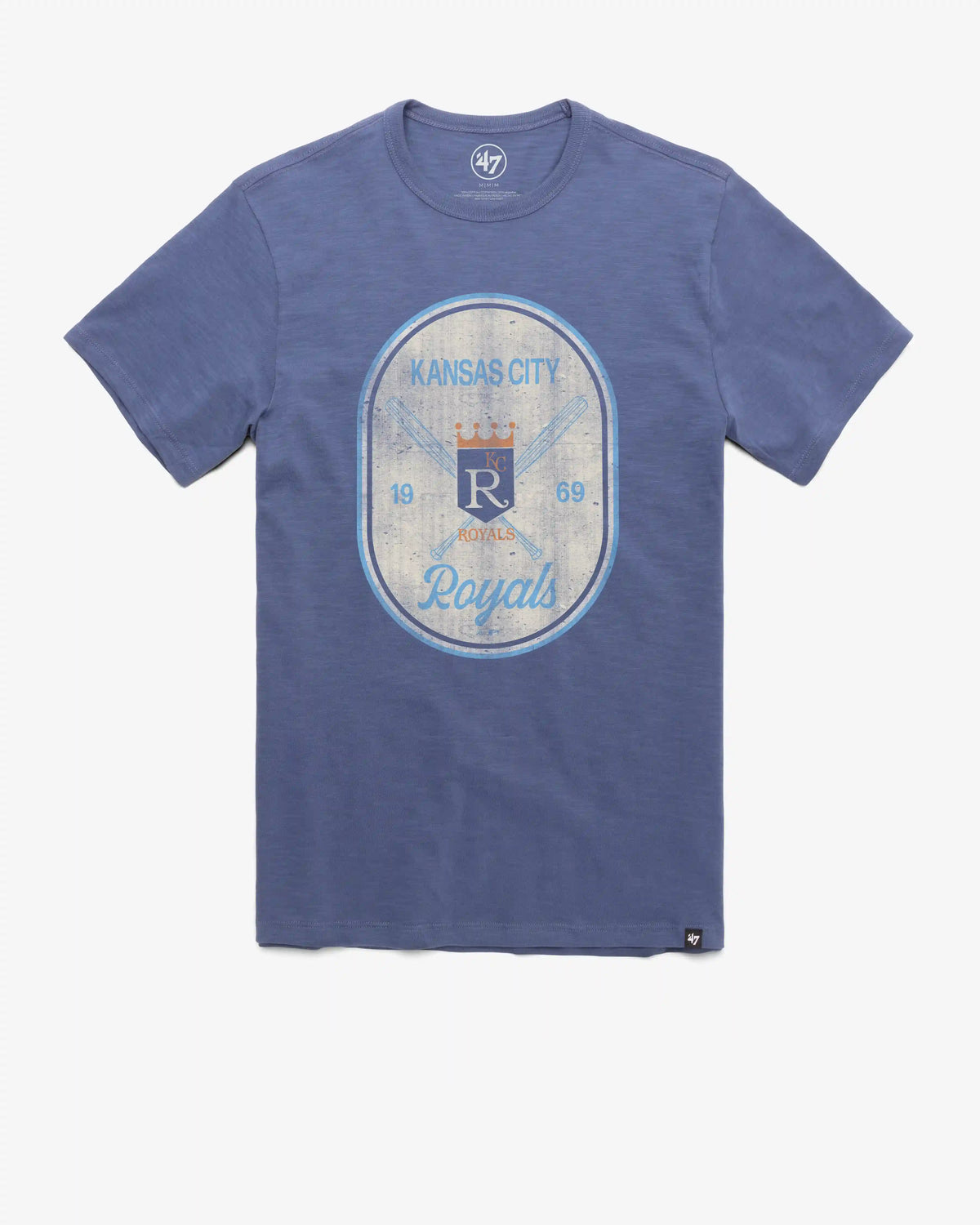 KANSAS CITY ROYALS COOPERSTOWN CROSS PATCH '47 SCRUM TEE