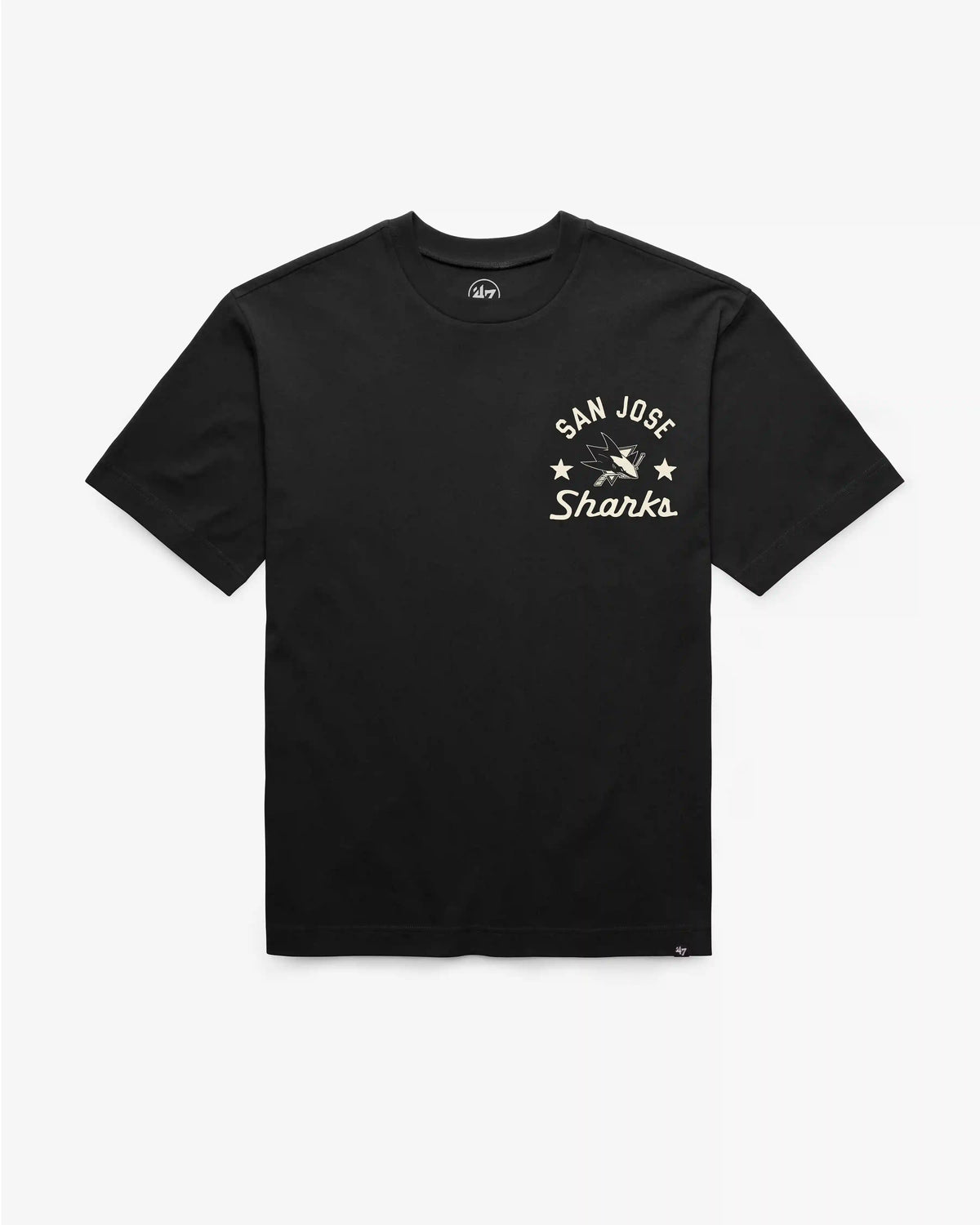 SAN JOSE SHARKS MASK BACK '47 FOUNDATION TEE