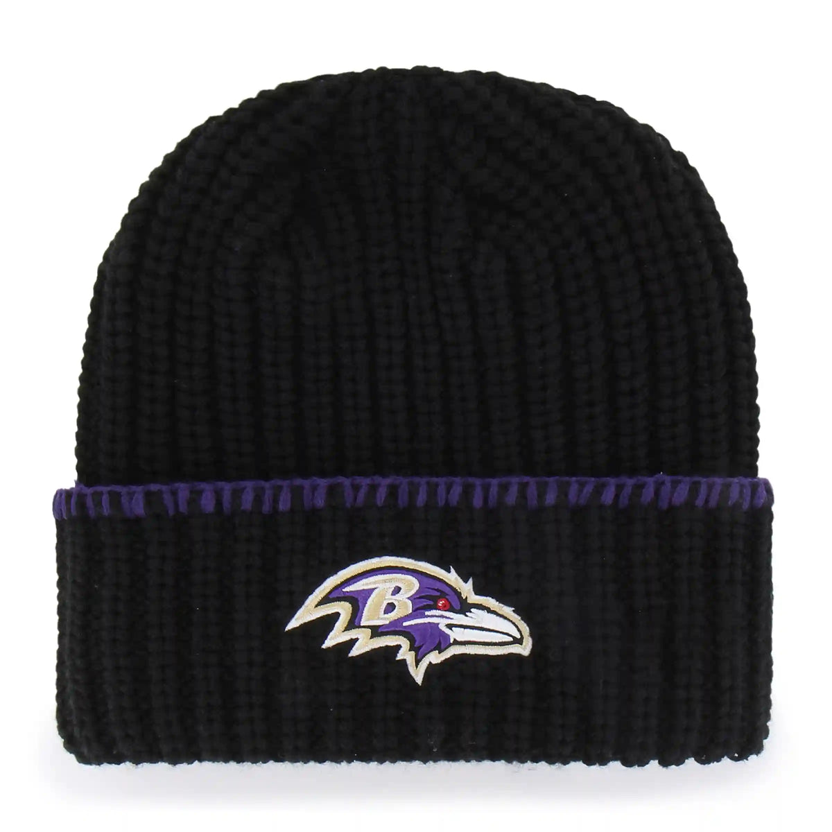 BALTIMORE RAVENS BLANKET STITCH '47 WOMEN'S CUFF KNIT