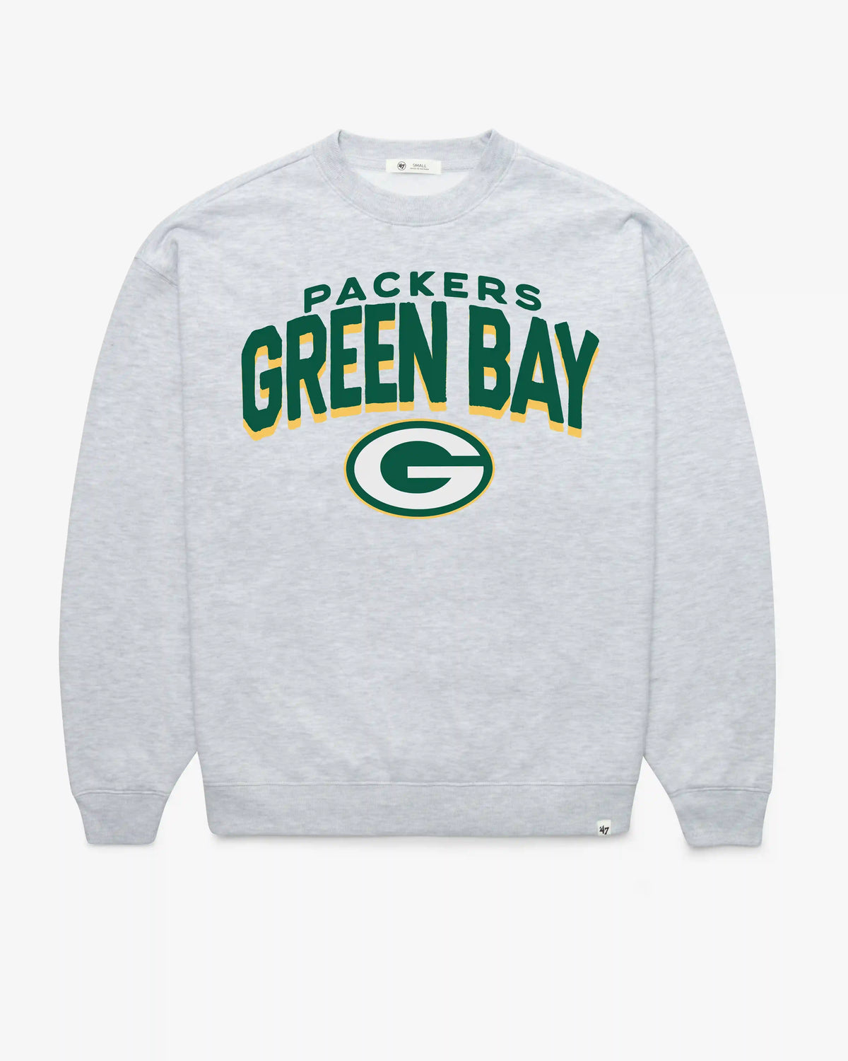GREEN BAY PACKERS CAMPUS ARCH CLOUD '47 OVERSIZED CREW WOMENS