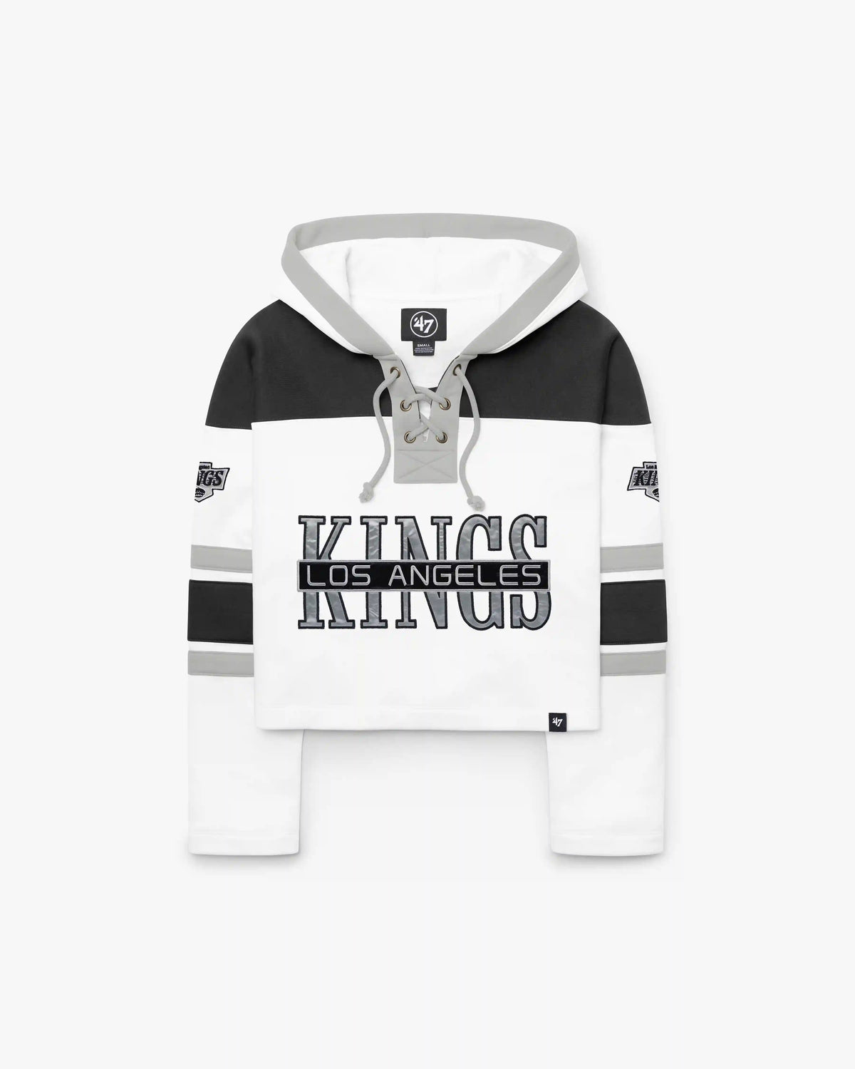 LOS ANGELES KINGS CUT THRU CROPPED '47 WOMEN'S SUPERIOR LACER HOOD