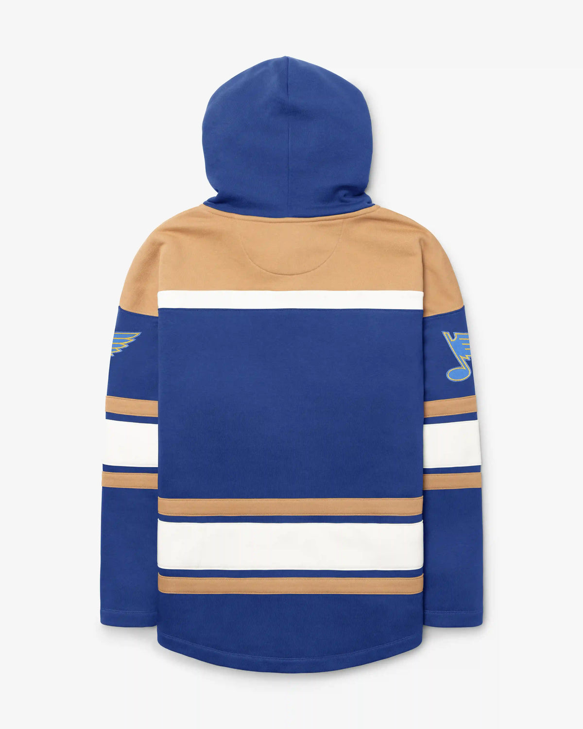 ST LOUIS BLUES BLOCK SCRIPT SUPERIOR '47 LACER HOOD