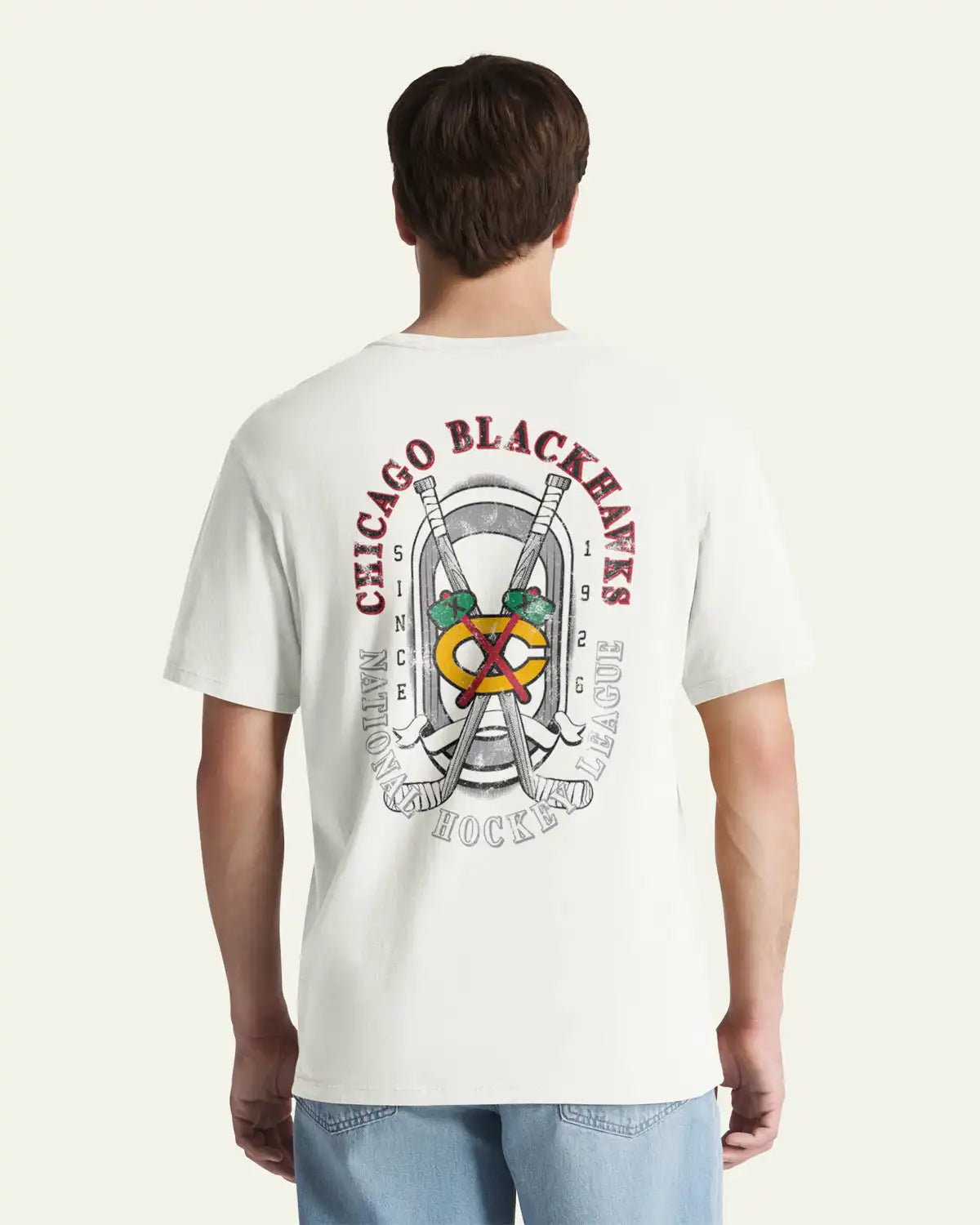 CHICAGO BLACKHAWKS OVAL SPORT BACKER '47 EVERYDAY TEE