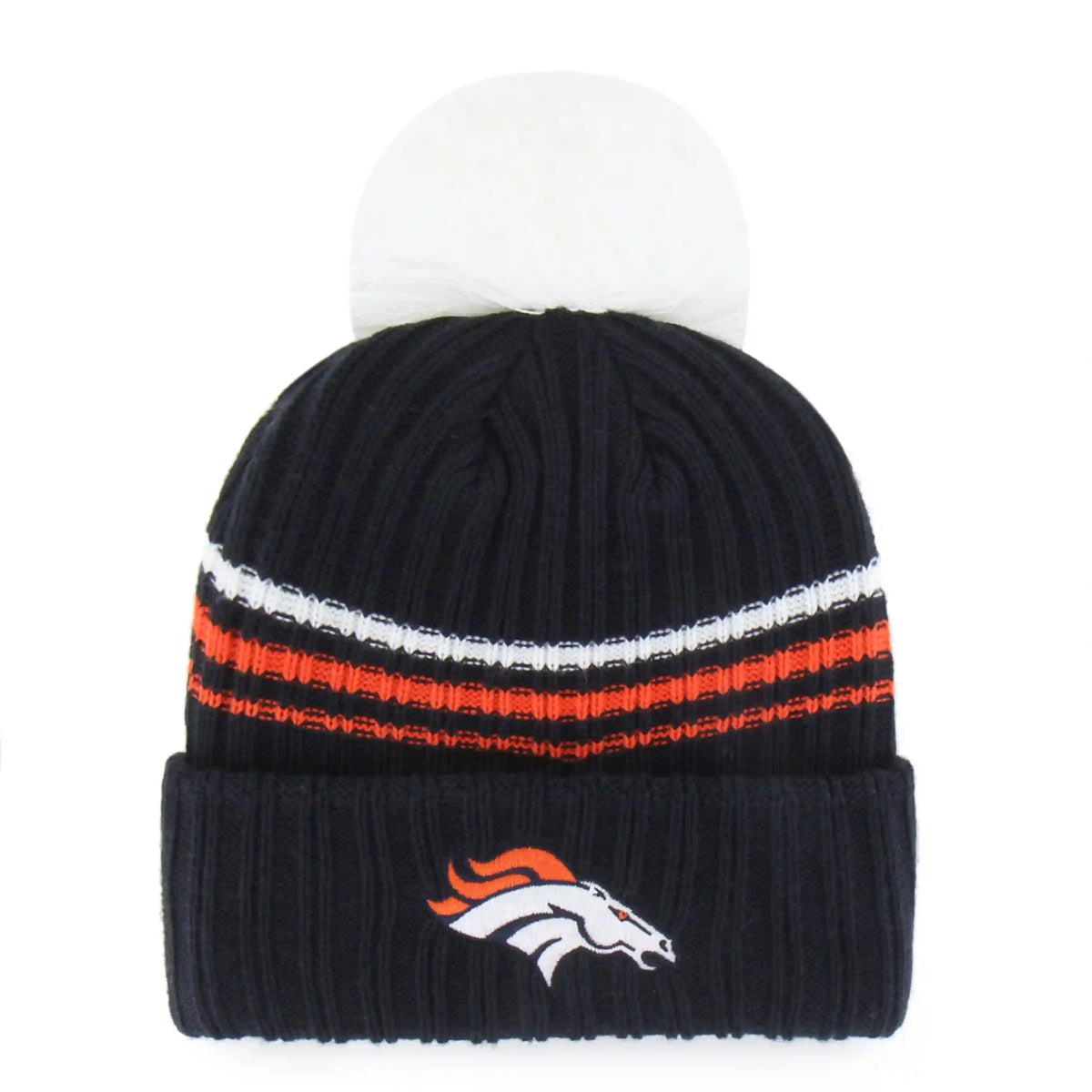 DENVER BRONCOS FUZZY SCRIPT '47 CUFF KNIT WOMEN