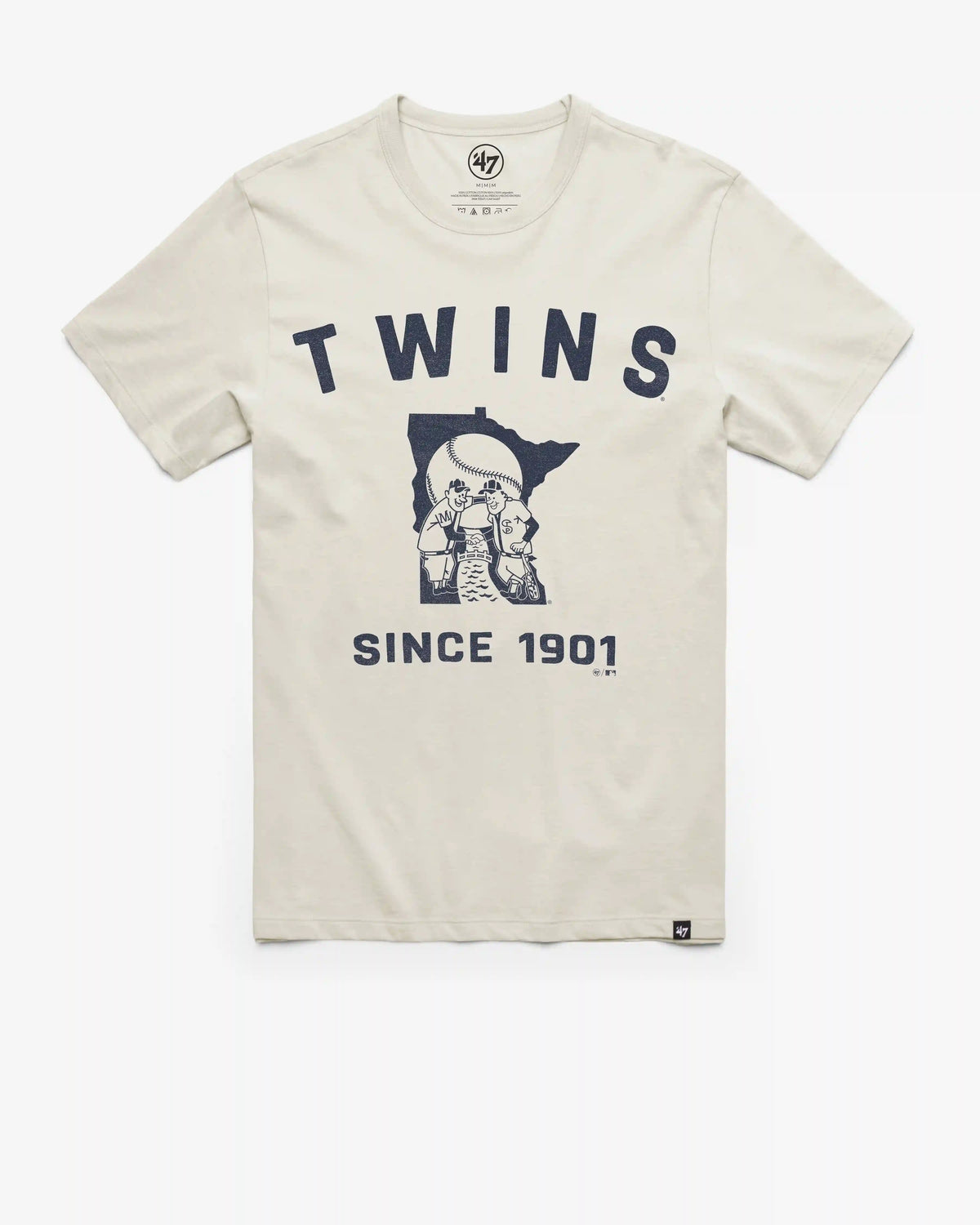 MINNESOTA TWINS COOPERSTOWN DUSTER '47 FRANKLIN TEE