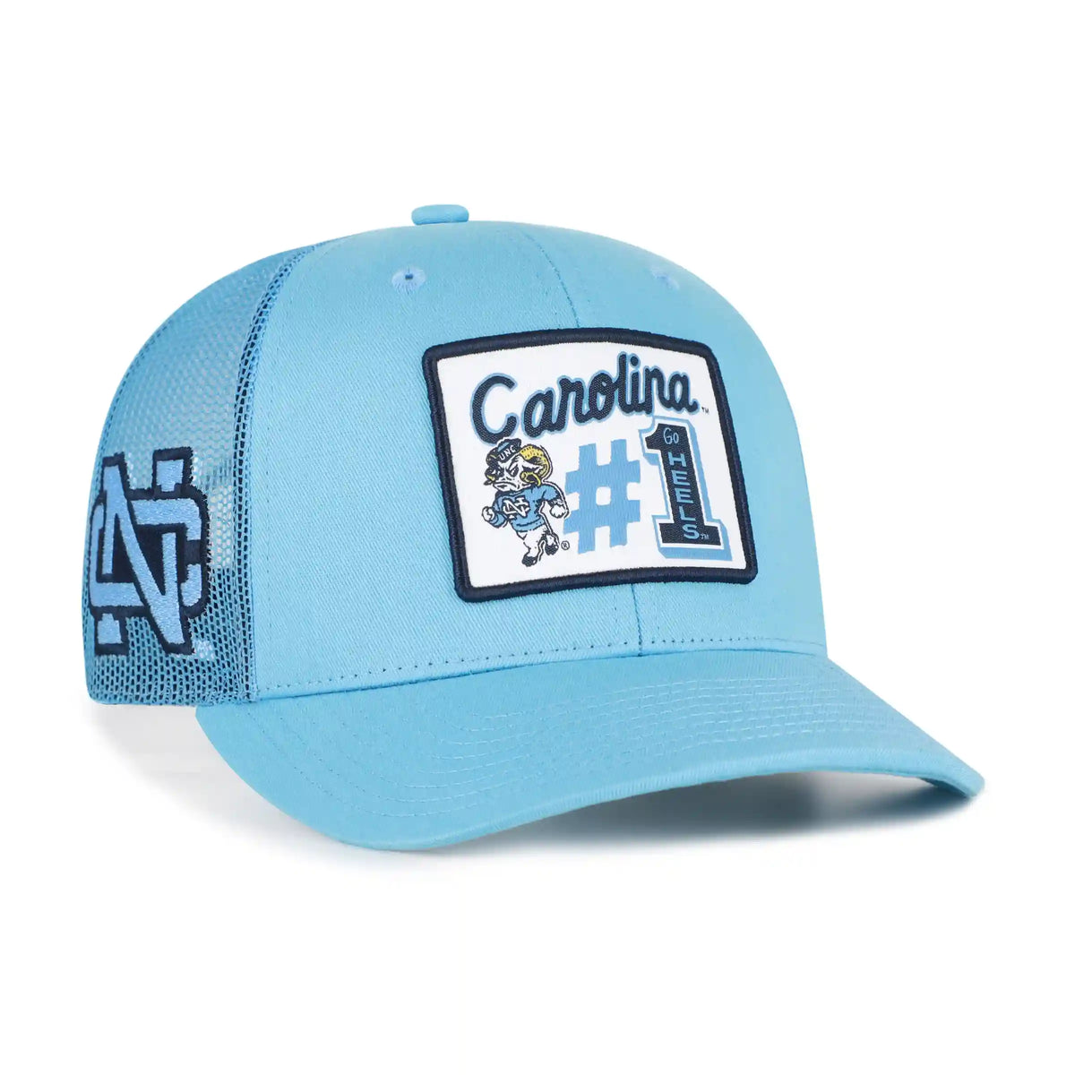 NORTH CAROLINA TAR HEELS UNC VINTAGE MASCOT MANIA '47 TRUCKER