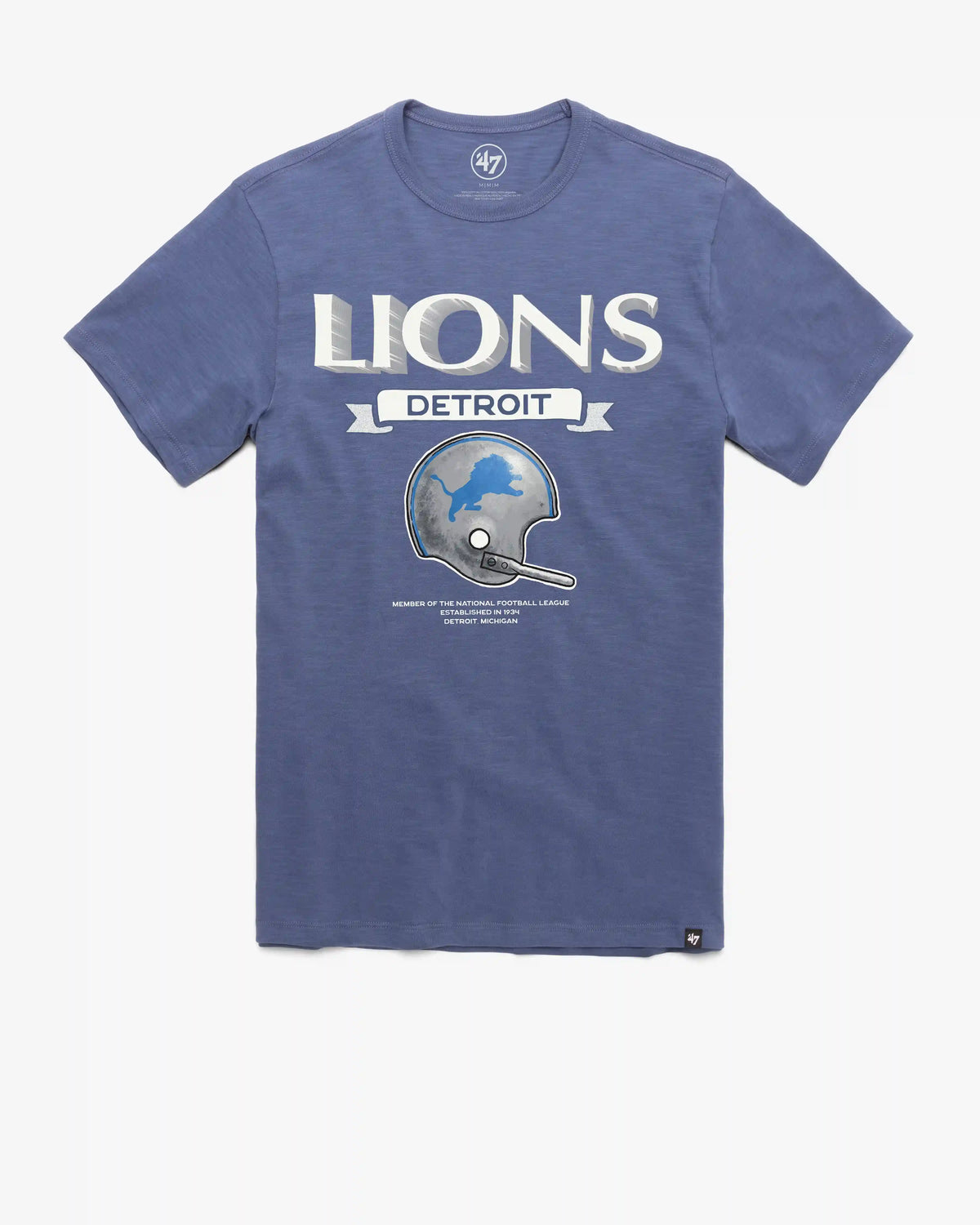 DETROIT LIONS HISTORIC LONG HAUL '47 SCRUM TEE
