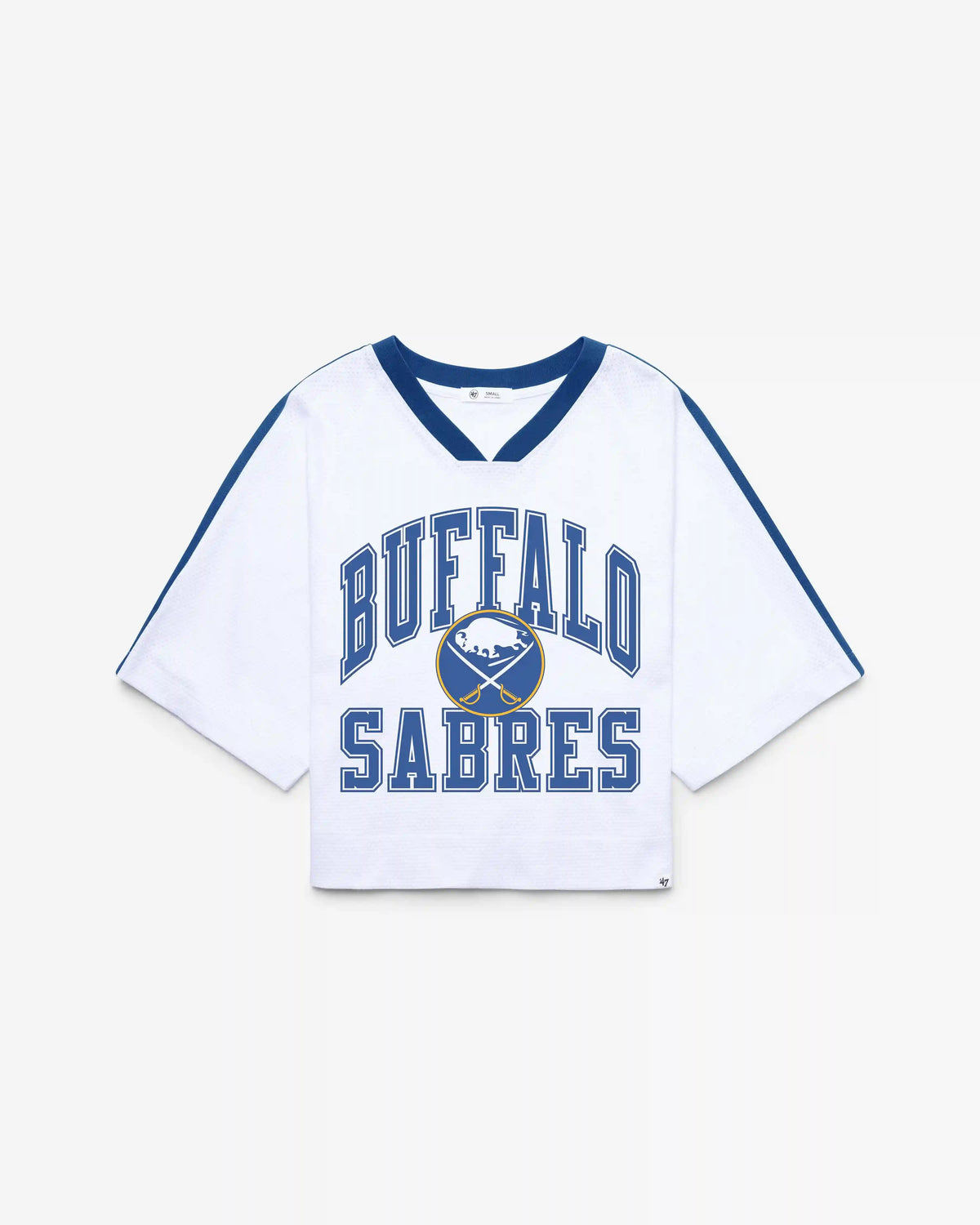 BUFFALO SABRES VINTAGE BIG OVERARCH '47 WOMEN'S DROP NEEDLE RAGLAN