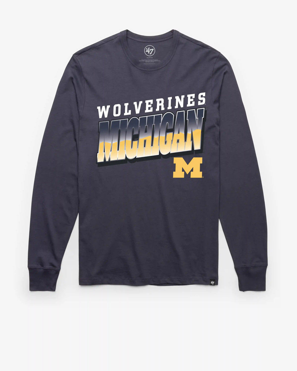 MICHIGAN WOLVERINES POLISHED '47 FRANKLIN LONG SLEEVE TEE