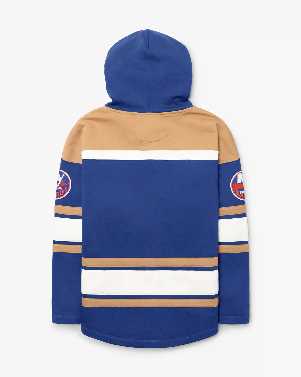 NEW YORK ISLANDERS BLOCK SCRIPT SUPERIOR '47 LACER HOOD